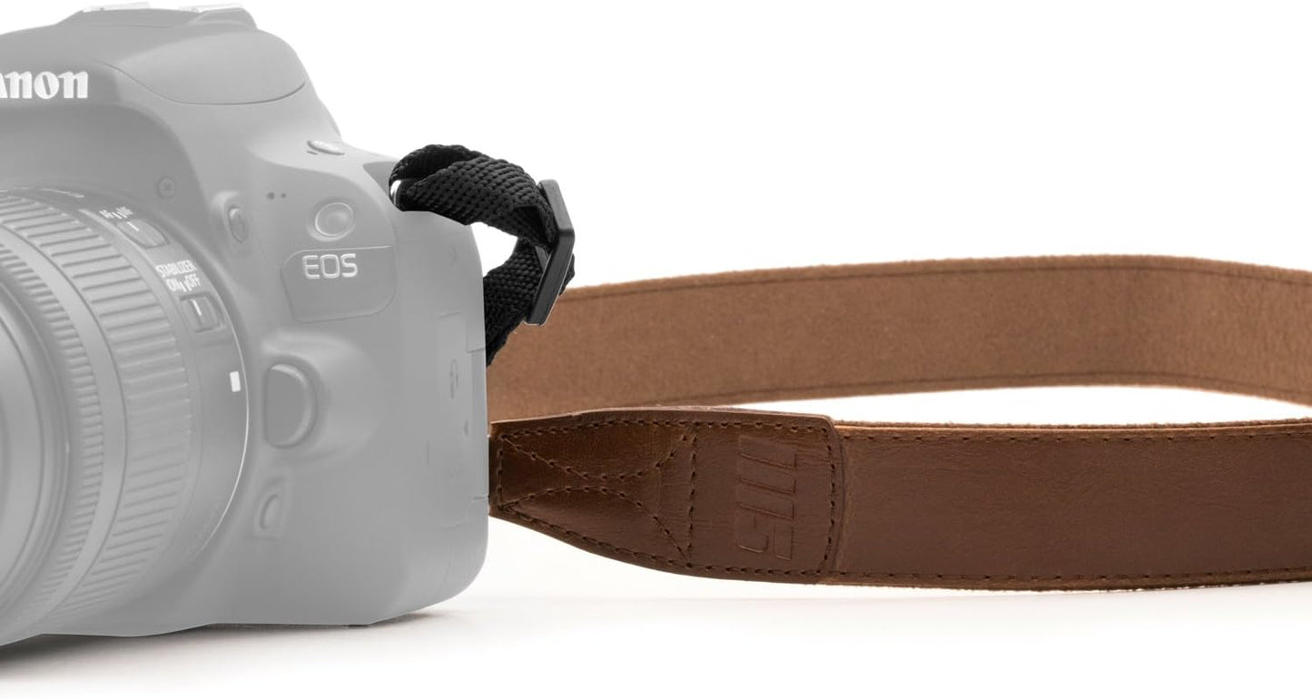 MegaGear SLR/DSLR Leather Shoulder or Neck Strap Durable & Stylish Strap Compatible with Canon, Nikon, Samsung