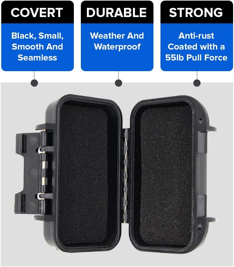 Family1st Weatherproof Magnetic Case for GPS Tracker Device for Vehicles, AirTag, Key Holder Under Vehicles
