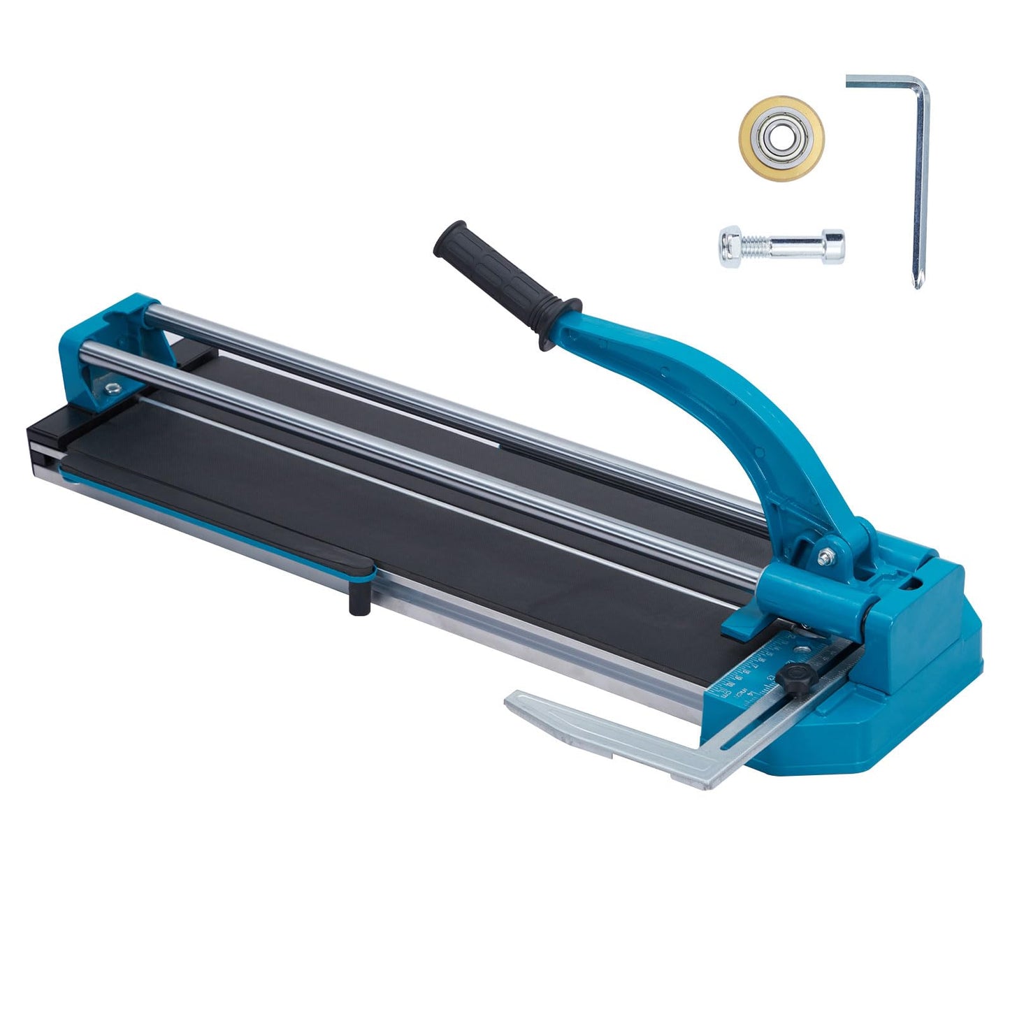 EliteEdge EliteEdge Manual Tile Cutter - Double Rails Precision, 48" Porcelain Ceramic Cutter, Tungsten Carbide Cutting Wheel, Precision Cutting, Anti-Skid Feet, Removable Scale