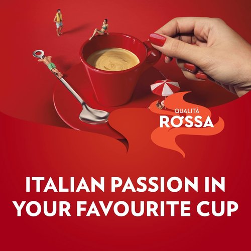 Lavazza Qualità Rossa Whole Bean Coffee - Medium Roast Arabica & Robusta Blend, 2.2 lb Bag