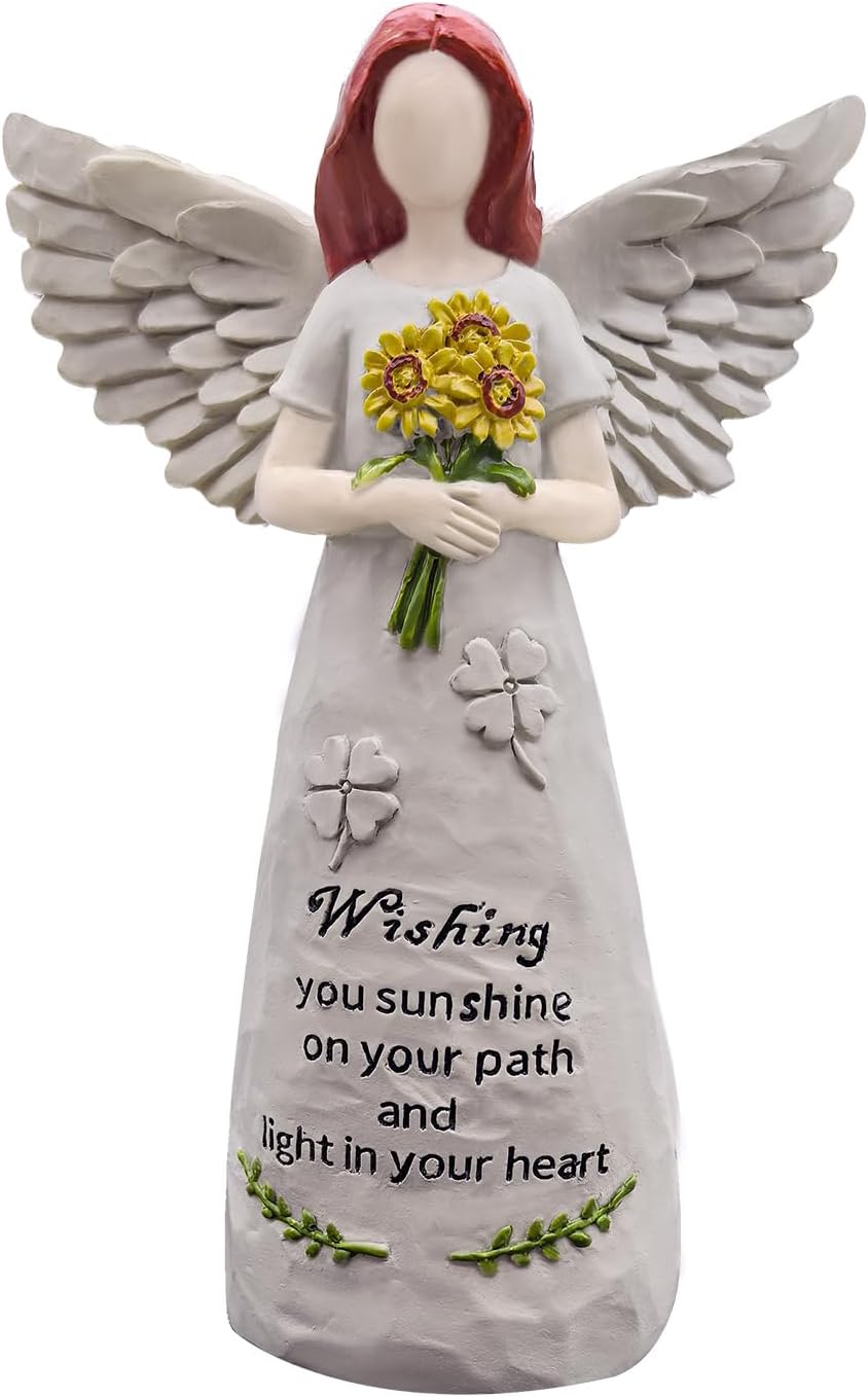 Angel Figurine | 5.5â Hand-Painted Sculpture for Blessings, Hope, and Healing Gifts