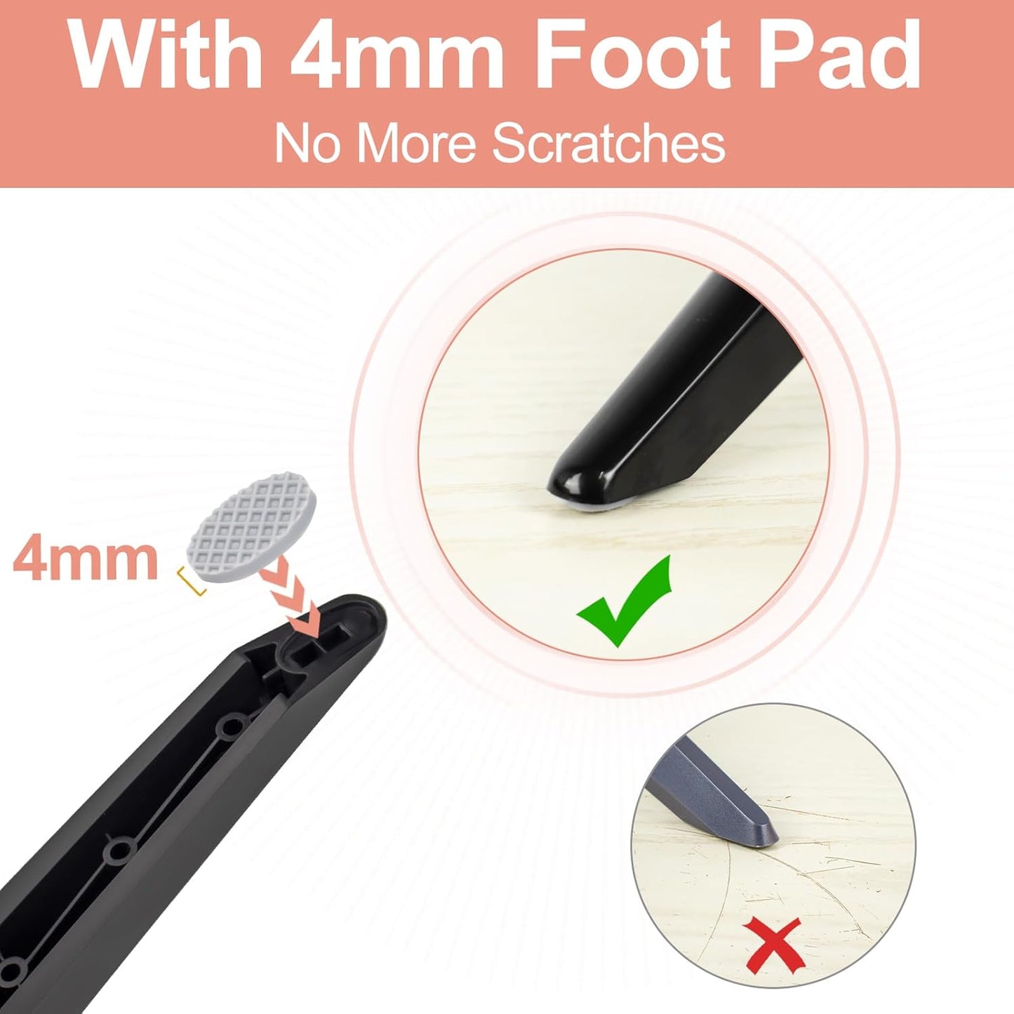 LC-40Q3070U, LC-43LB481U, LC-50Q7030U, LC-60Q7370U, LC-65P6000U TV Legs for Sharp TV Stand Base for Sharp Not Universal
