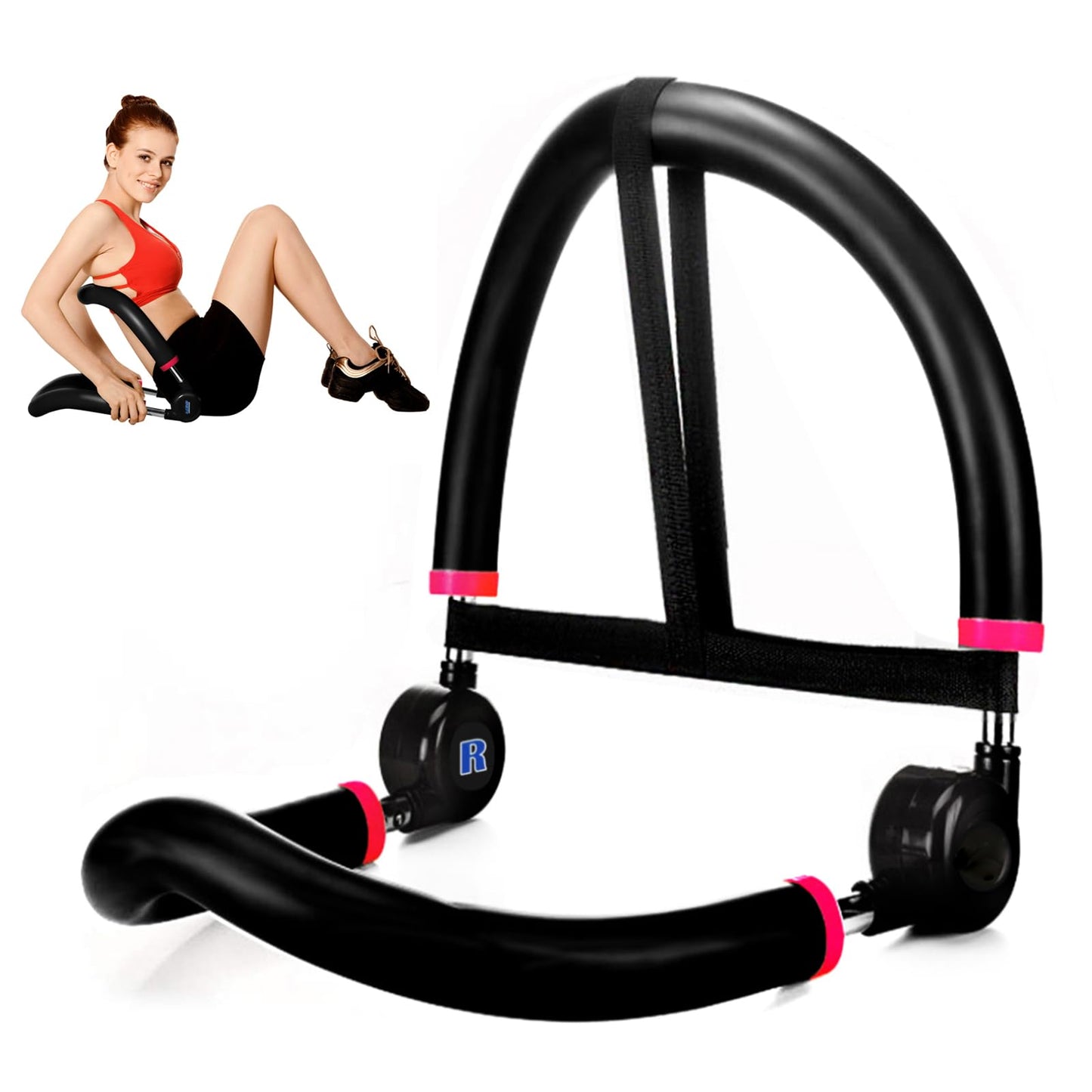 eHUPOO Ab Machine,Adjustable Sit Up Exercise Equipment For Stomach Workout, Adjustable Ab Workout Equipment, Abdominal & Strength Trainer For Men & Women Home Fitness Exercise .US Patented