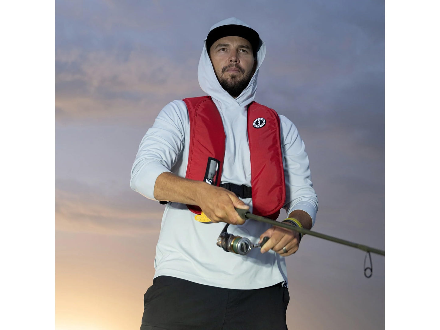 MUSTANG SURVIVAL MIT 100 Convertible A/M Inflatable Life Jacket Red