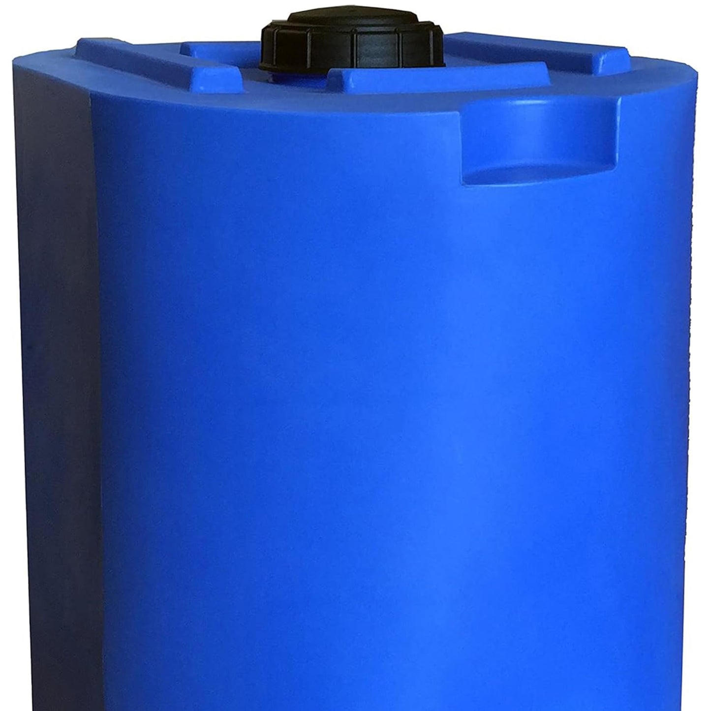 WaterPrepared Stackable Plastic Drinking Water Storage Tank with Spigots, 55 Gallon, Blue - Portable Emergency Hydration Container for Survival or Disaster Preparedness