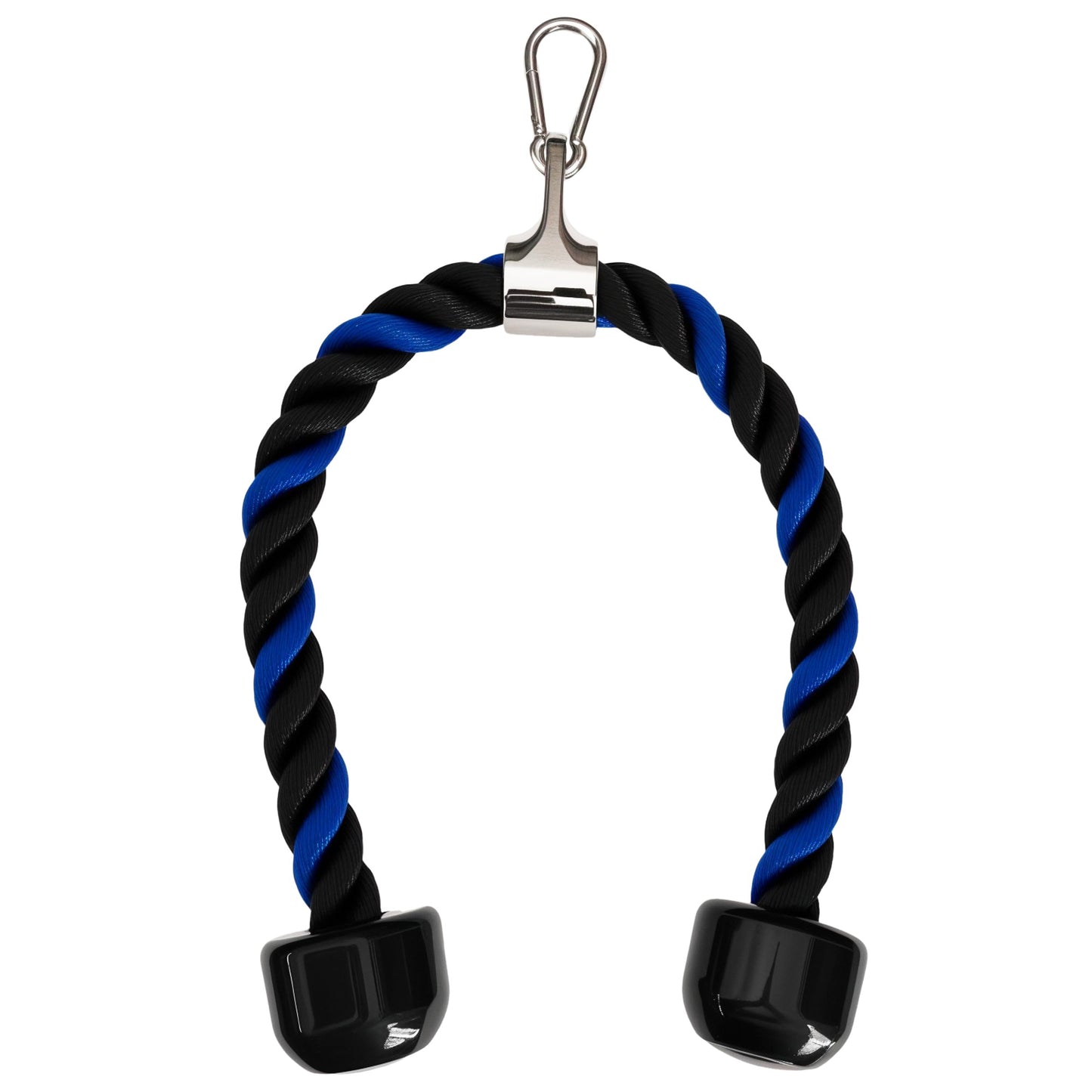 qibylift Tricep Rope Cable Attachments Cable Machine Accessories for Home Gym, 27 Inch Tricep Rope For Pulley System Attachment, LAT Pull Down, Weight Fitness With Pulldown Grips (Blue&Black)