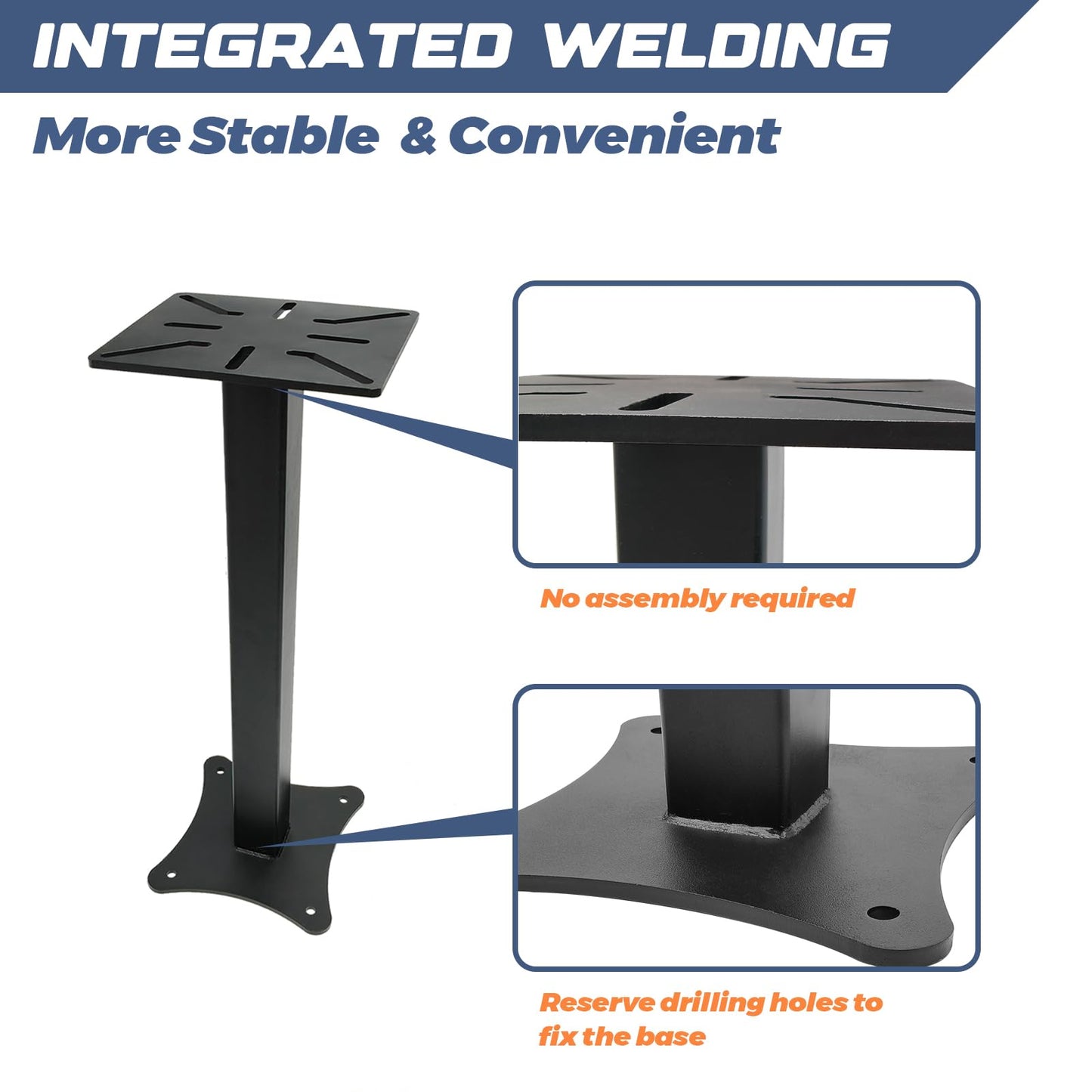 ICITYWALL Heavy Duty Bench Grinder Stand Mount Vise and Grinder, Grinder Stand Suitable for Grinders, Vises, Drill Press, etc