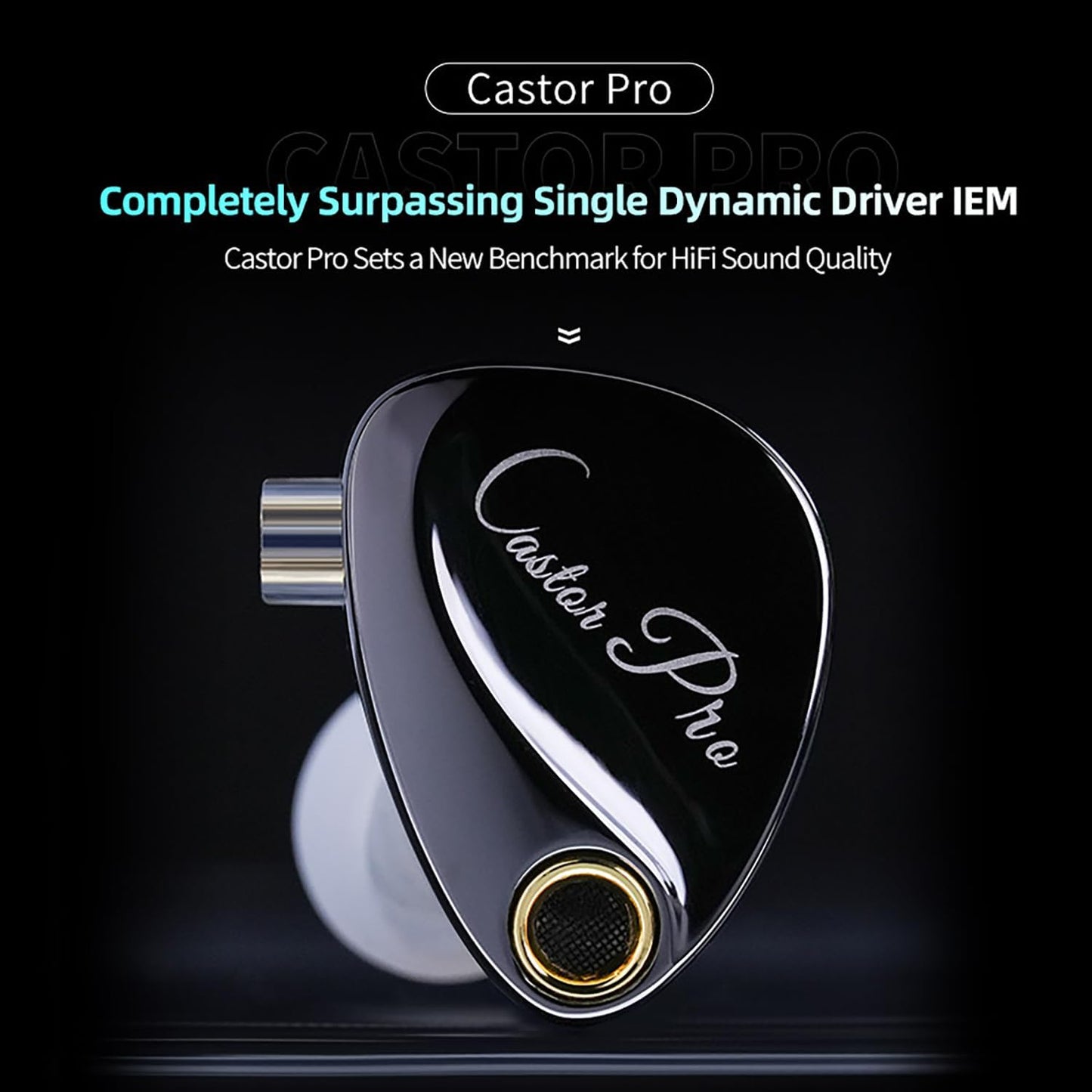 2PIN-C KZ Castor Pro Tunable in Ear Monitor, HiFi Improved Bass in Ear Headphone, Dual-Dynamic Driver Gaming Earbuds