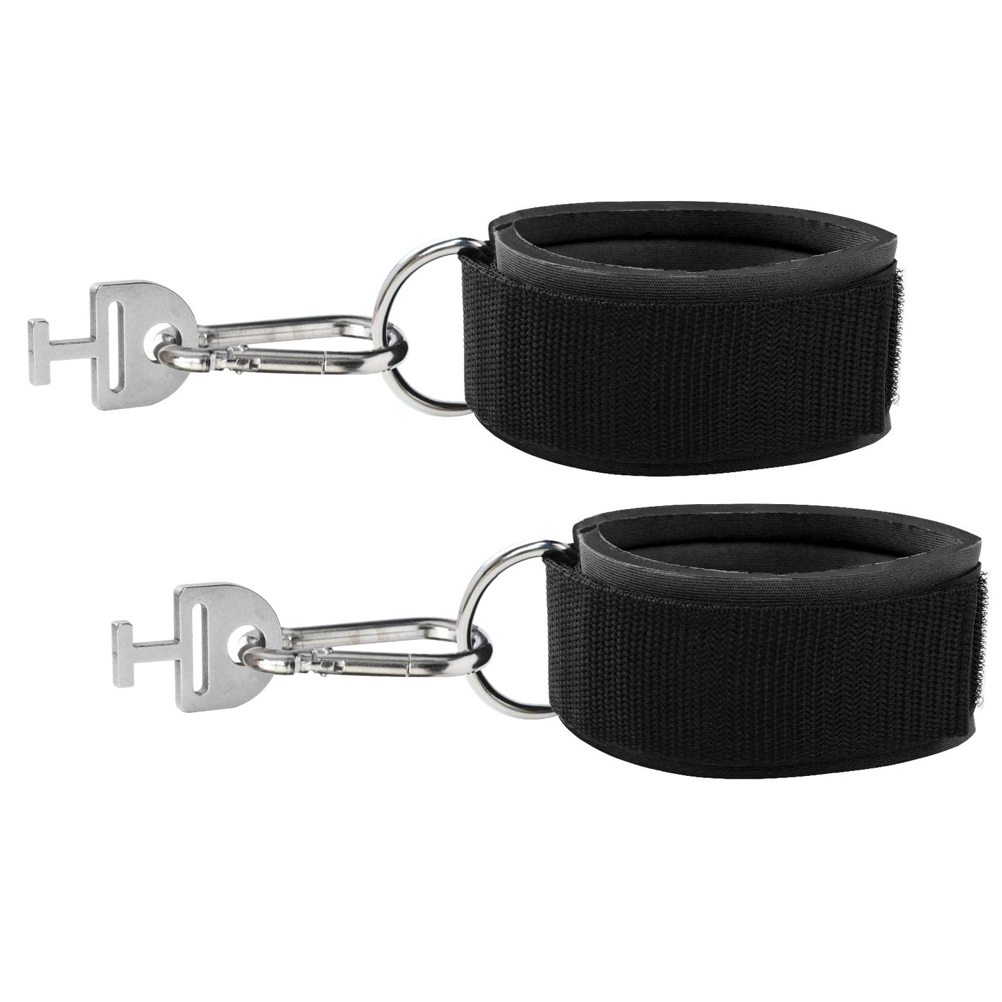 UZCLINK Ankle Workout Straps for Tonal Gym Machine, Adjustable Ankle Strap Accessories for Tonal, with T Lock Adapter & Hooks - 1 Pair (Black)