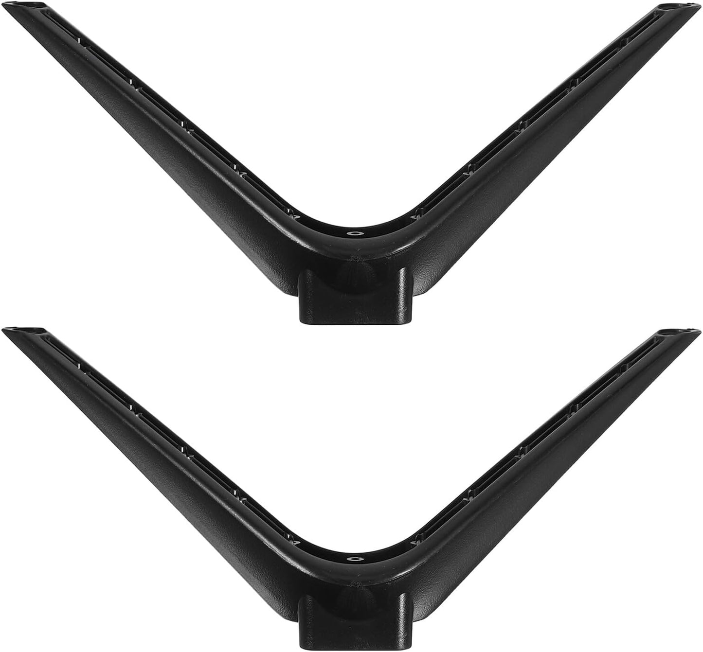 VANZACK 15mm No-Drill Tv Support Stand with Dual-Hole Plastic Pedestal Feet, Television Mount Parts and Desk Shelf