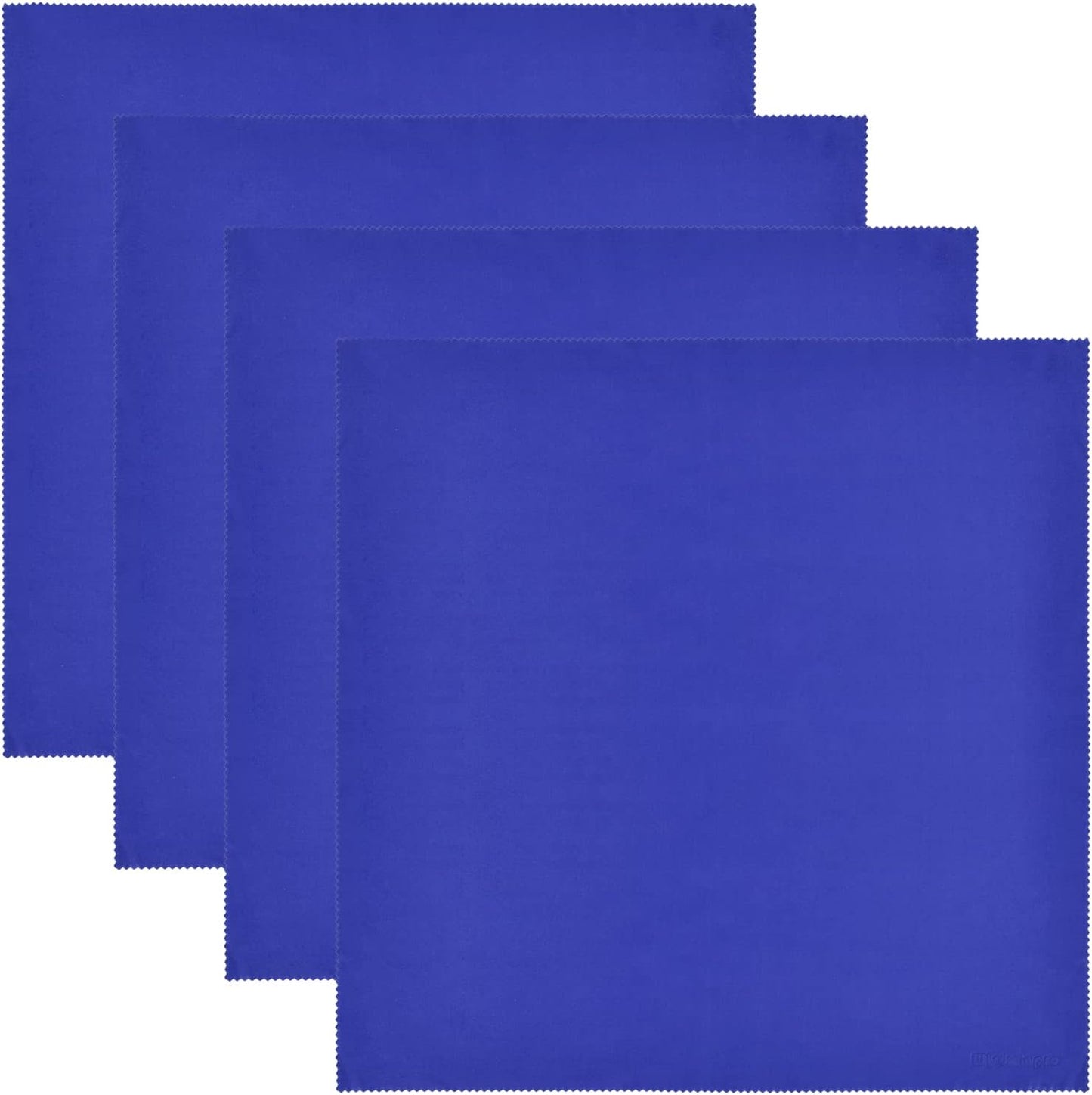 Wisdompro 4-Pack (16x16 Inch) Extra Large Microfiber Cleaning Cloth For Laptop, LCD TV, Computer Screen, Monitor
