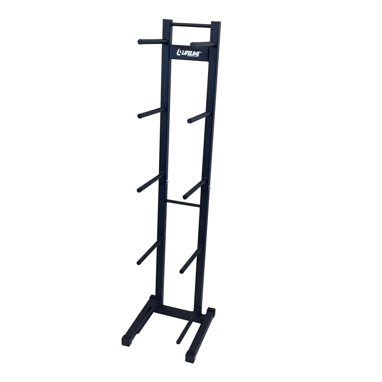 Lifeline Fitness Vertical Medicine Ball Rack with Powder-Coat Finish – Space-Saving 5-Tier Storage for Home & Gym