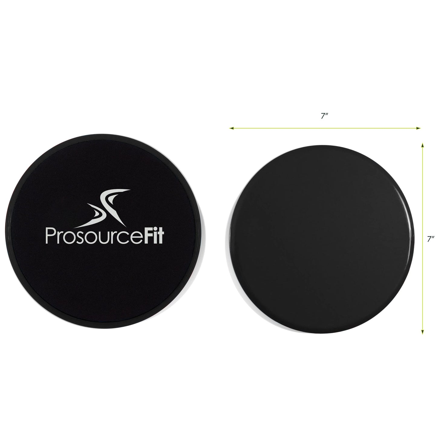ProsourceFit Core Sliding Exercise Discs, Dual-Sided Sliders for Use on Any Surface at Home or Gym for Full-Body Workouts, Set of 2