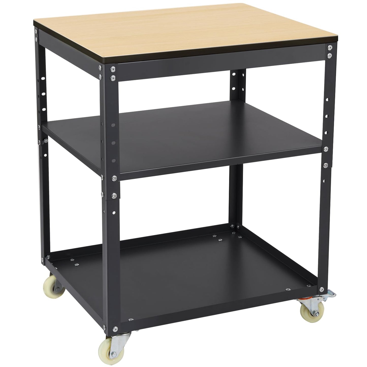 Planer Stand,Height Adjustable Planer Table with Wheels, 500 lbs Load Capacity Three-Tier Storage Tool Stand for Planers, Miter Saws, Table Saws, and Power Tools