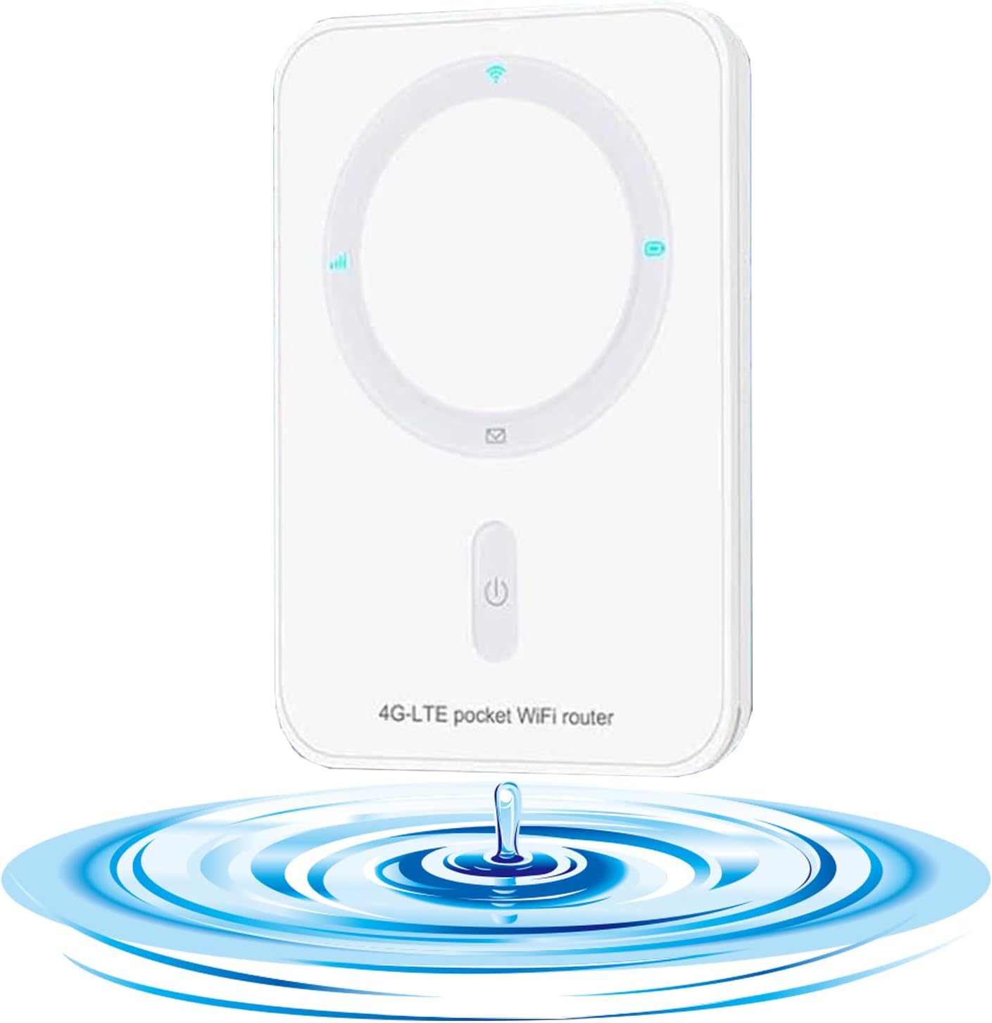 WDINLY 4G 2G 10 Portable WiFi Hotspot LTE Router - Data SIM Card incluled Devices Connect, SIM Multi-Network Auto