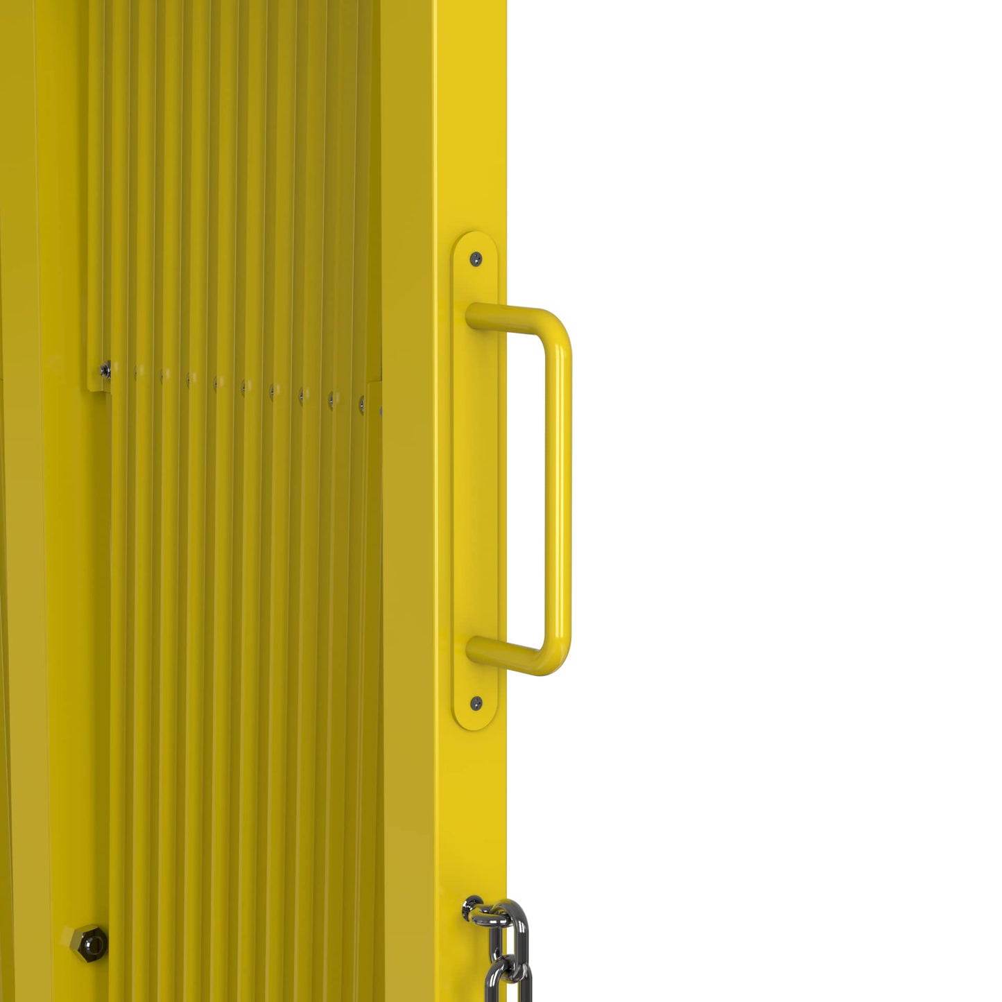 Trafford Industrial Heavy-Duty Expandable Metal Safety Gate Barrier (72.5" H x 20' W, Expands to 20 ft)