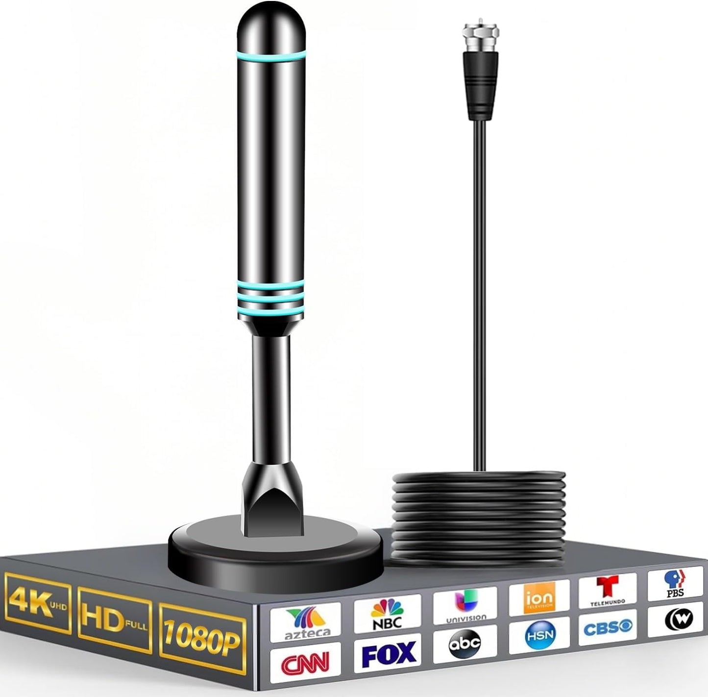 Generic 2026 4K 1080p TV Antenna Indoor, Digital TV Antenna for Local Channels, HDTV Antenna for TV Without Cable