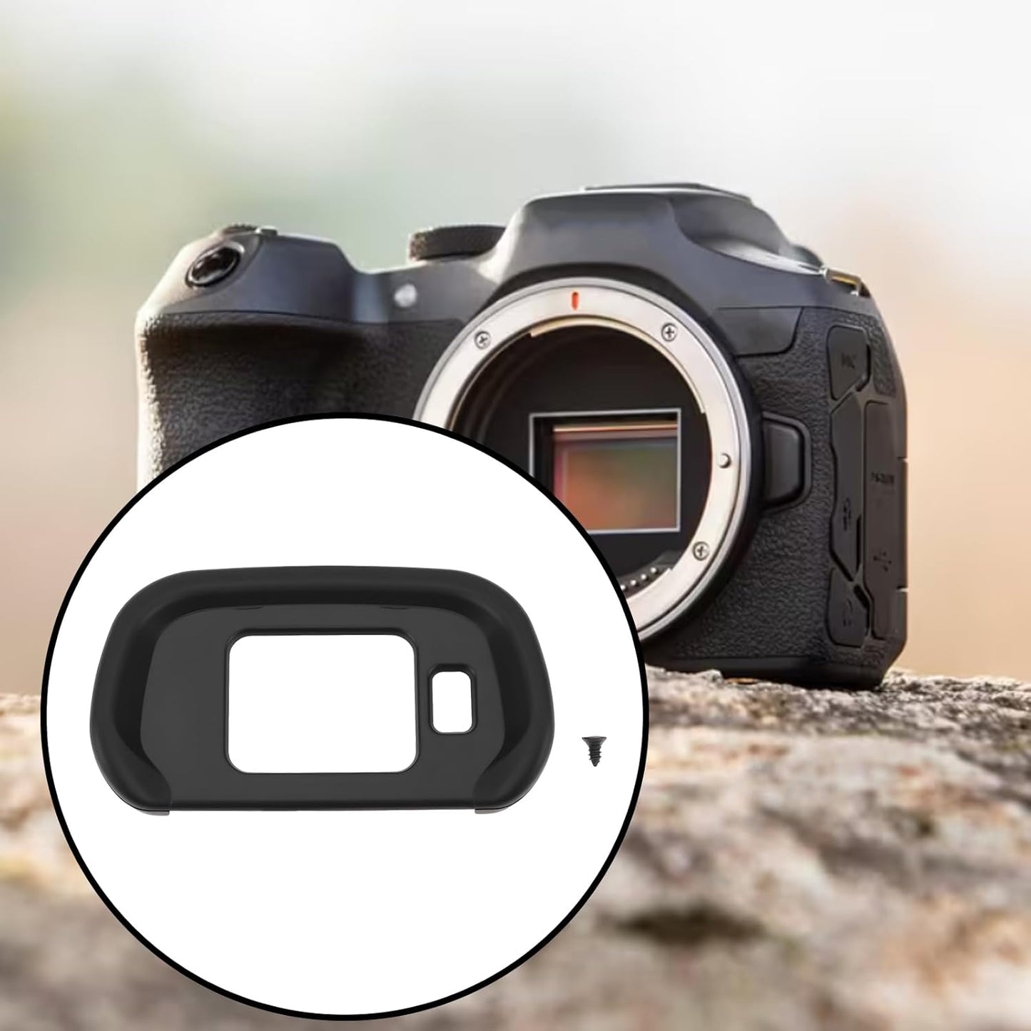 R7 Create idea Hard Plastic Viewfinder Eye Cup Compatible with Canon Eos Camera