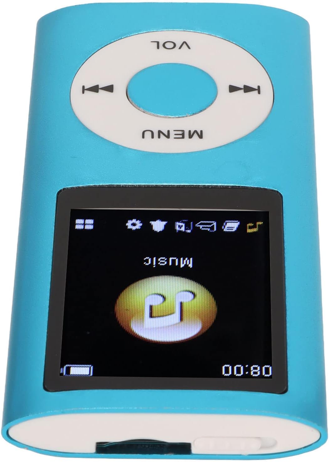 Yosoo Health Gear MP3 1.8 Inch 64G Player, Lossless Sound Slim LCD Music Player, Supports TF Card, Aluminum Alloy