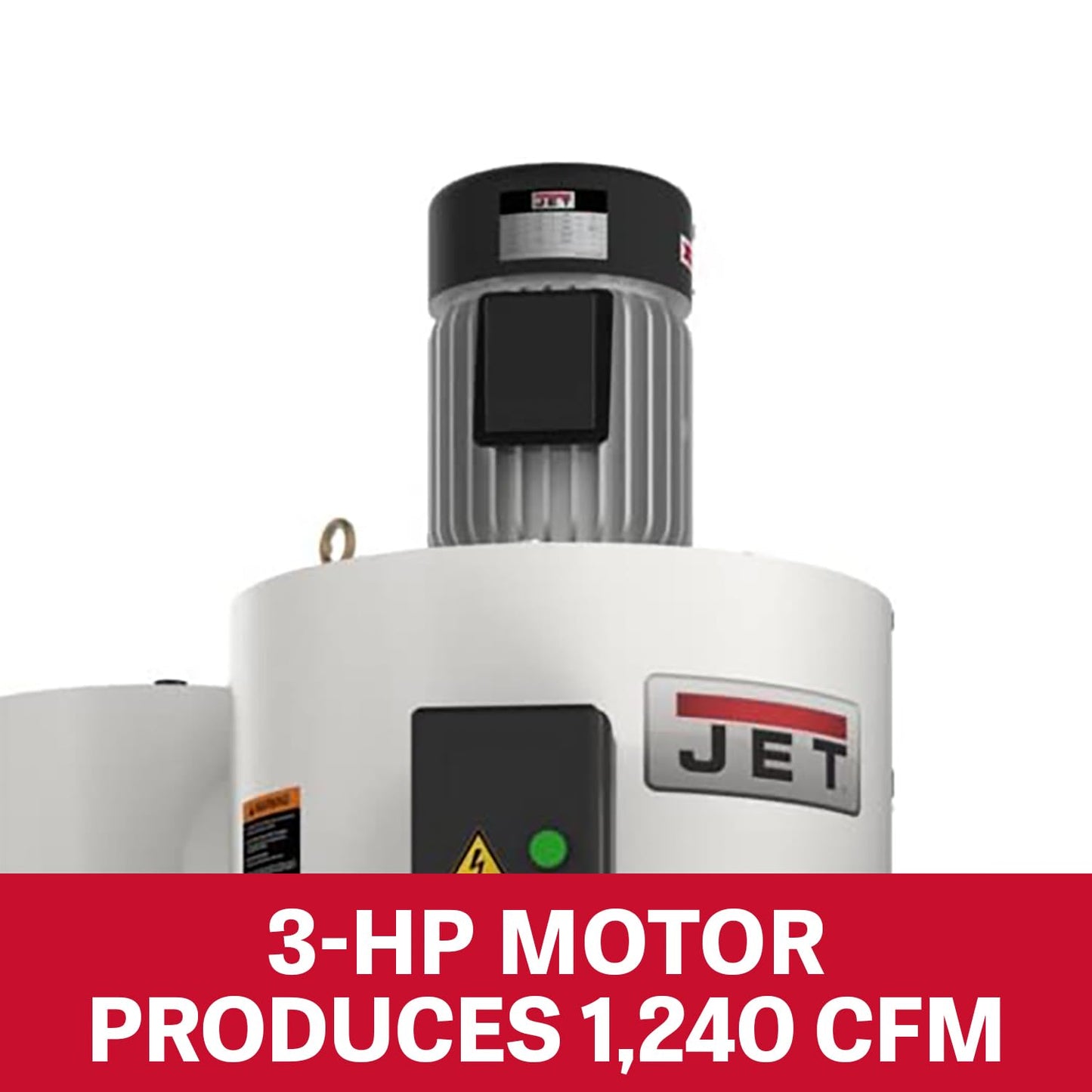 JET Cyclone Dust Collector, 2-Micron Filter, 3 HP, 230V 1Ph (Model JCDC-3)
