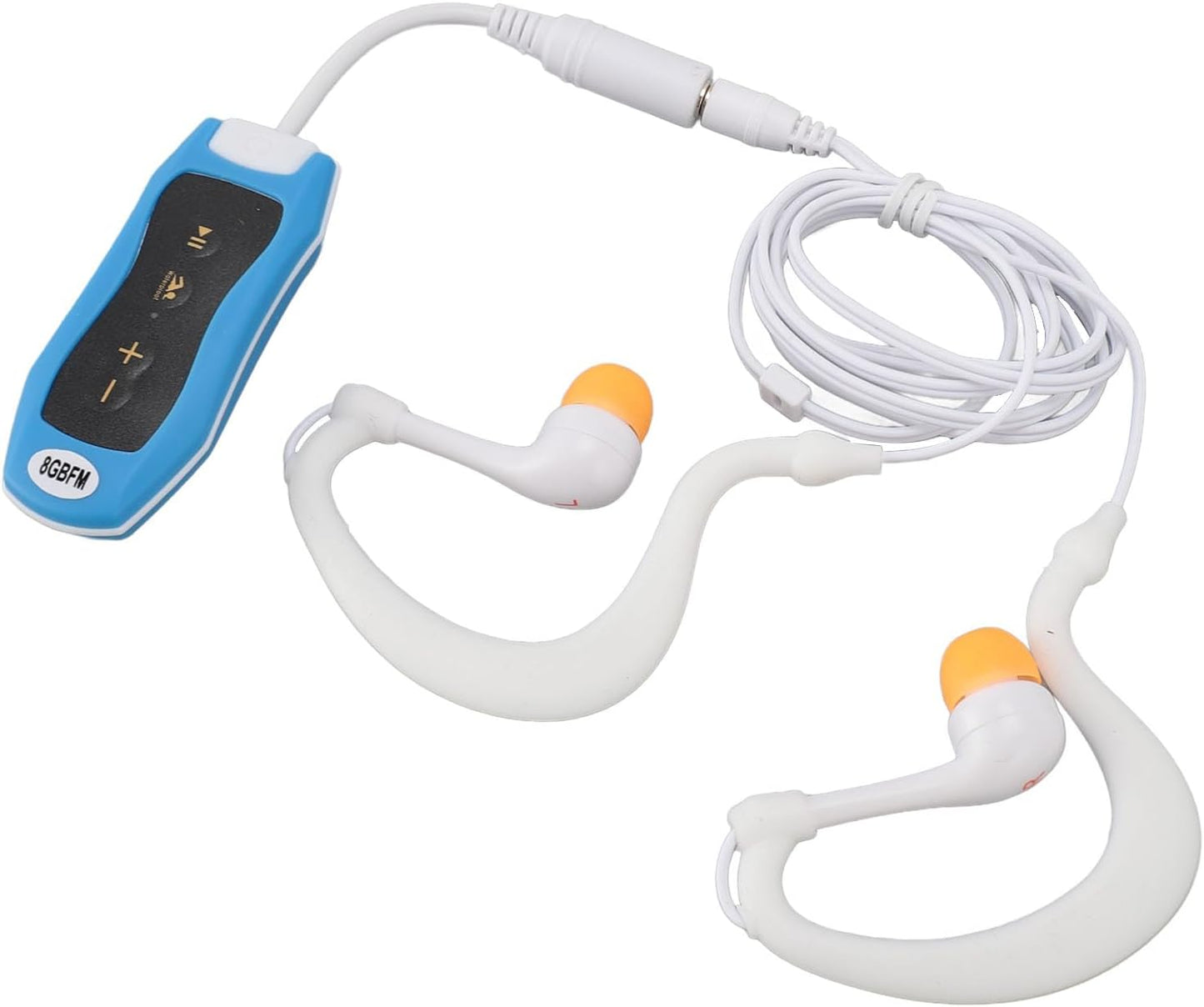 Asixxsix MP3 IPX8 Swimming (8GB) Player, Premium ABS Rubber Material with Rating for Biking Hiking Diving