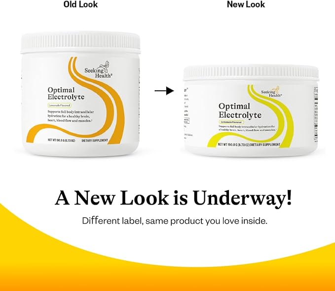 Seeking Health Optimal Electrolyte Powder, Lemonade Flavor, Healthy Energy and Endurance Support, Promotes Hydration and Healthy Muscles, Vegan and Vegetarian (30 Servings)*