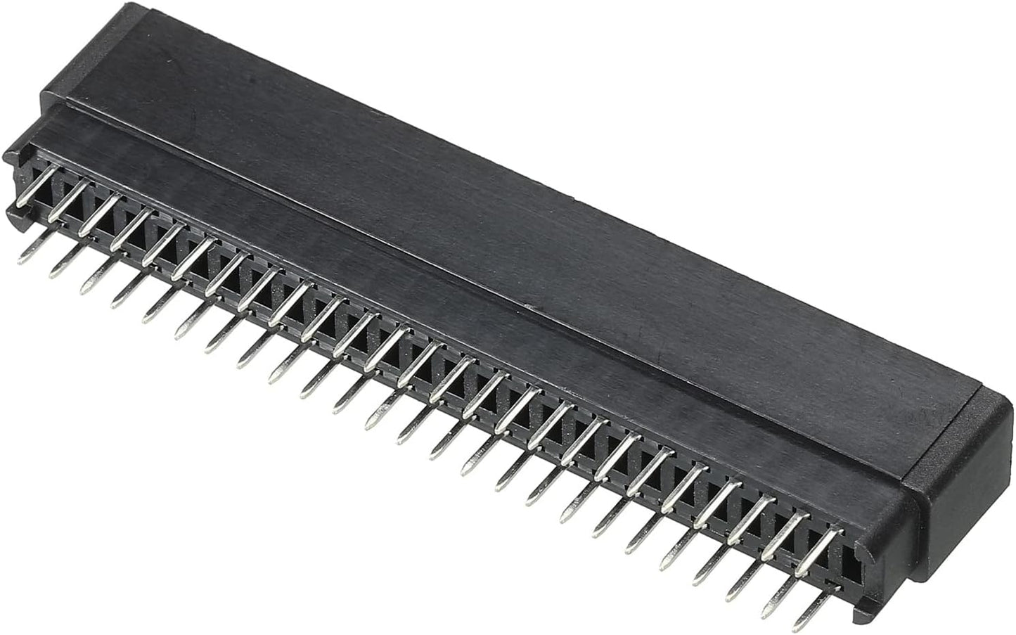 50 2.54mm PATIKIL Card Edge Connector Black Socket Straight Connection Pin Pitch for PCB Circuit Board, Game Console
