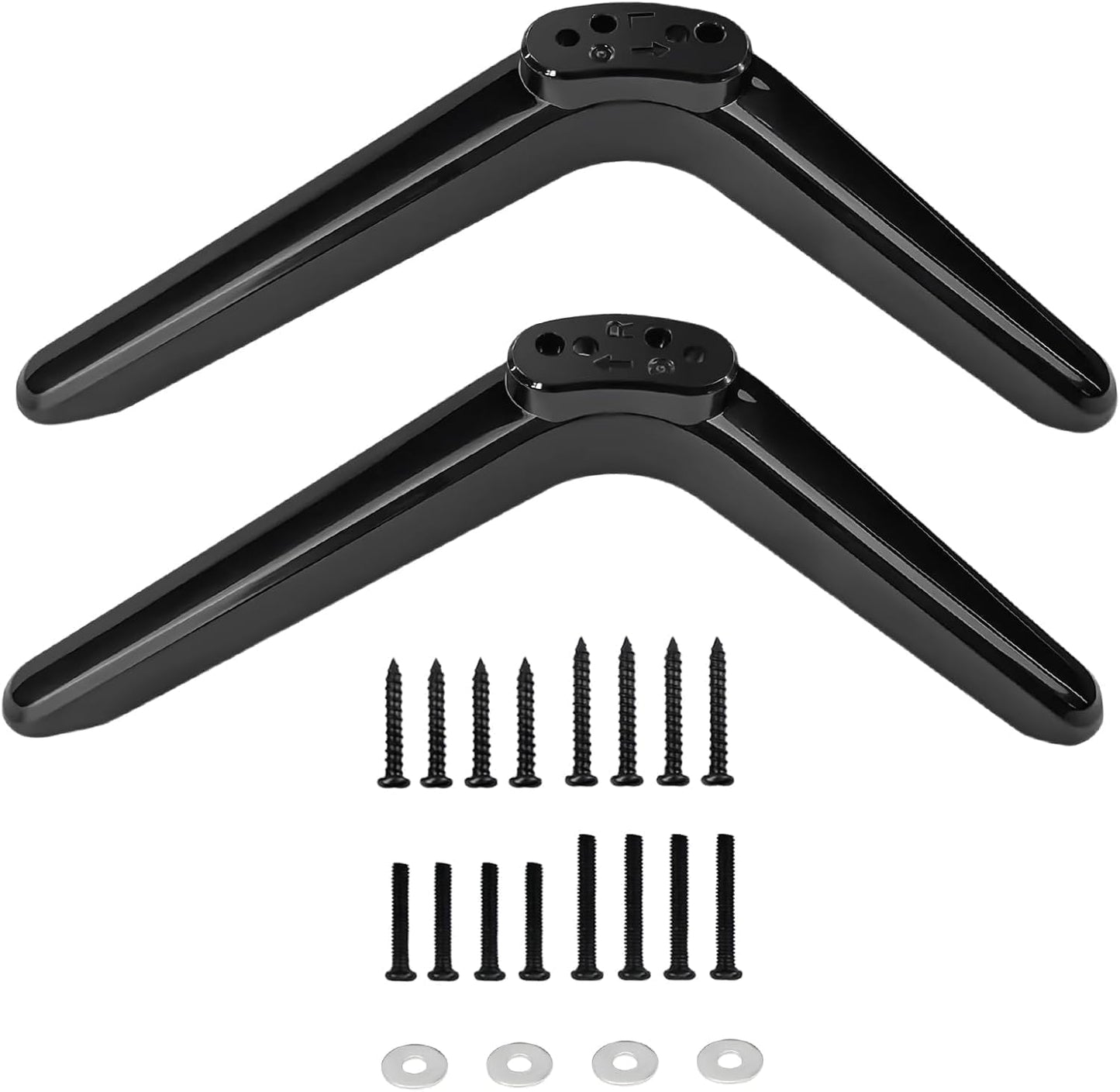 Duoxiate 32in/40in/49in/50in/55in TV Pedestal Feet Stand Mount, Universal Replacement TV Stand Base Legs, Table Desk