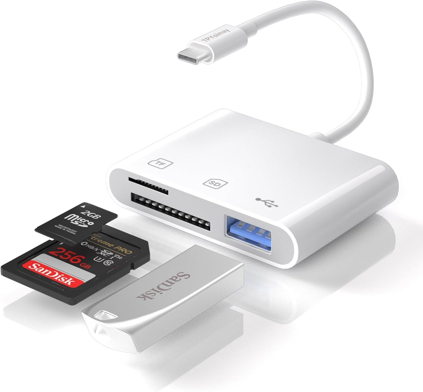 TPYoimay 3 1 15, S10/S9 USB C to Micro SD TF Memory Card Reader, in USB Camera Card Reader Adapter, Compatible