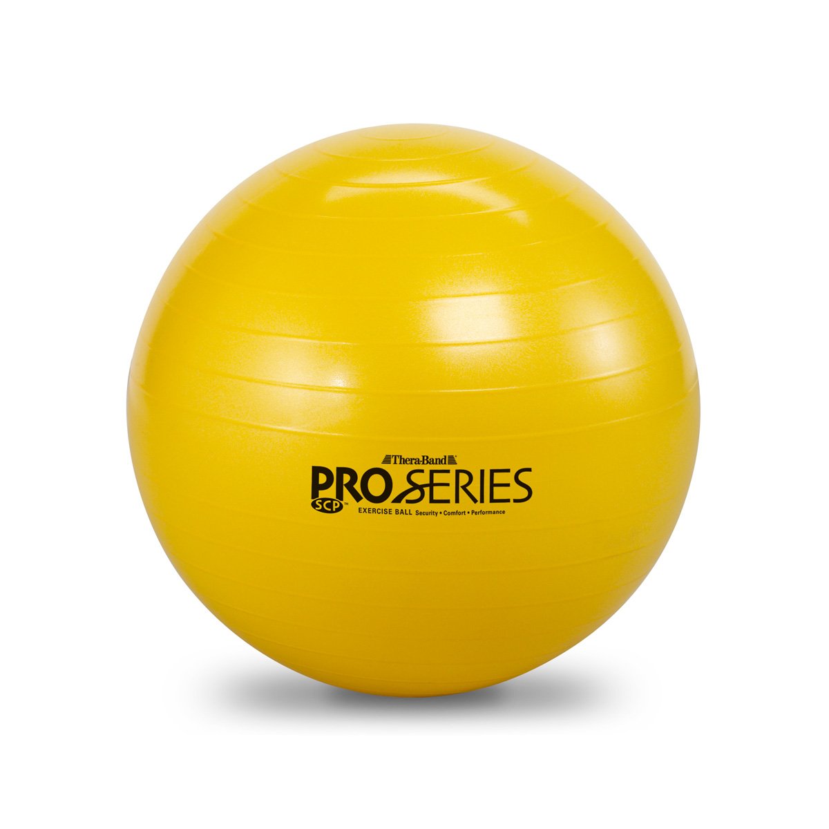 THERABAND Standard Exercise Ball, 18" Yellow Stability Trainer for 4'7"–5' Users, Yoga & Pilates Ball, Balance & Core Trainer, For Athletes Fitness at Gym & Home