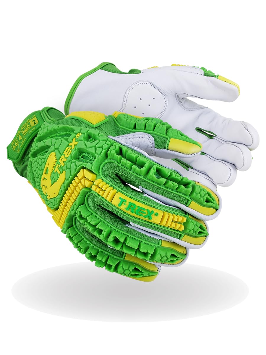 MAGID TRX743 ANSI A6 Cut-Resistant Windstorm Series® Hi-Vis Impact Gloves, 12 Pairs, Size 9/Large