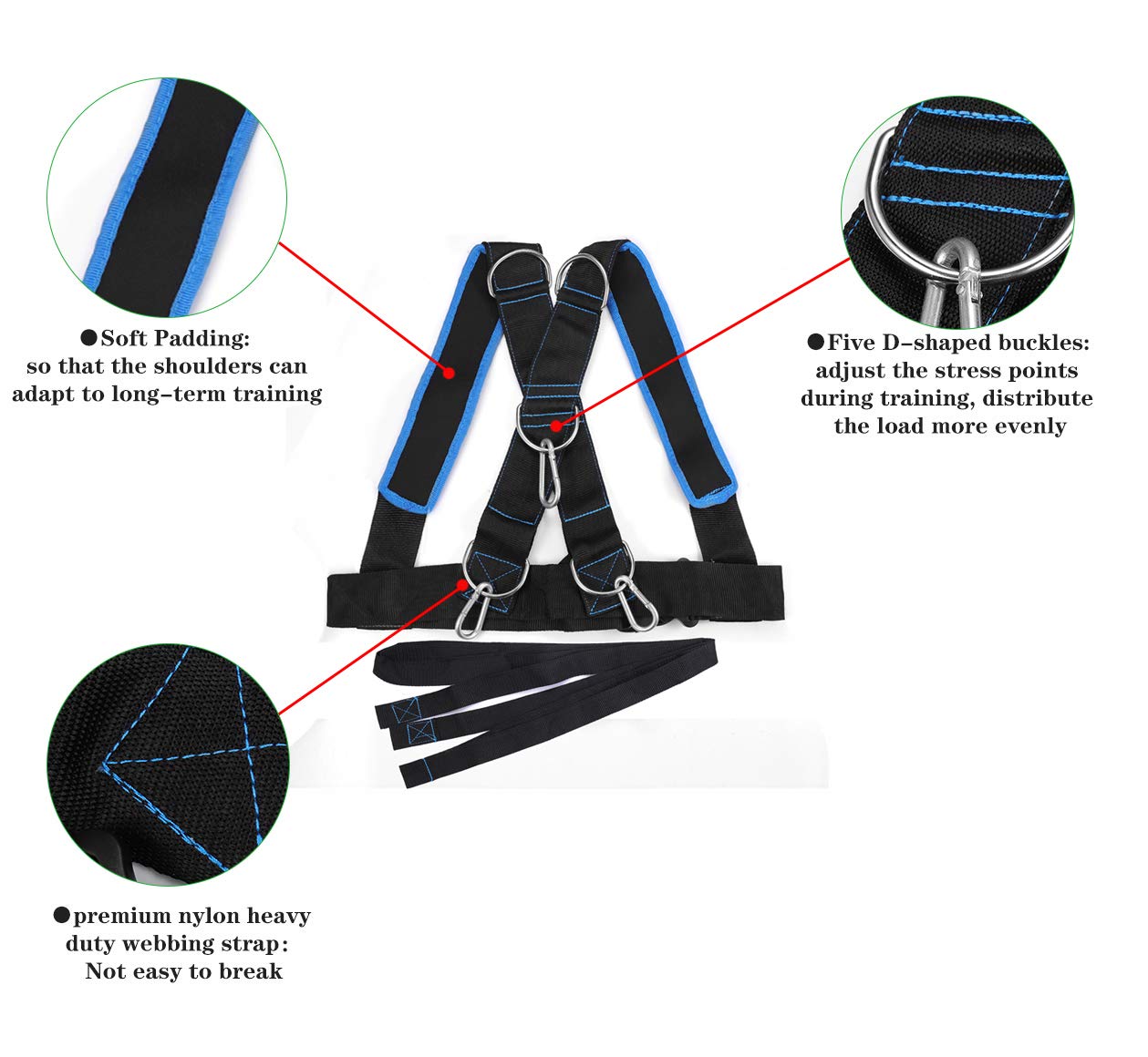 Youth Sled Vest Harness,Tire Pulling Harness Workout Training Sled Vests Sports Training Harness for Small Women and Children