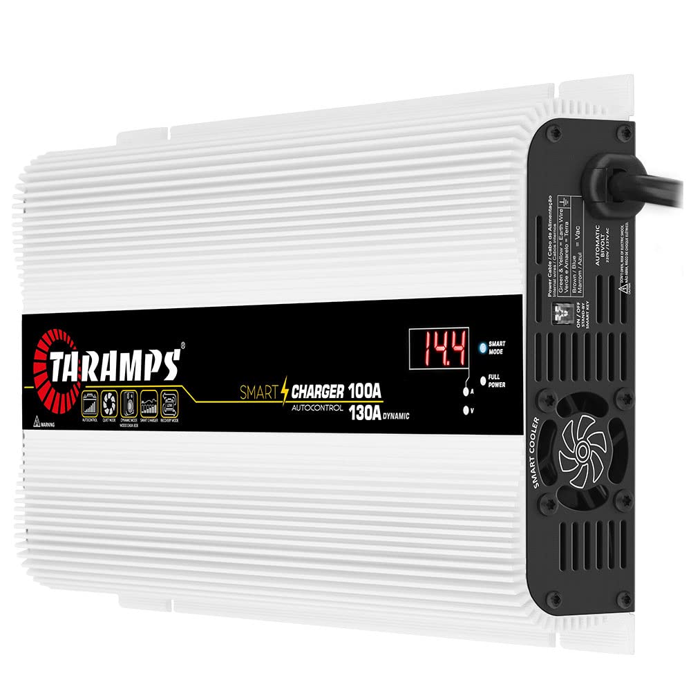 Taramps Smart Charger 100/130A battery charger 130A dynamic mode car audio system power supply 1850 watts max output power bivolt automatic 127/220VAC