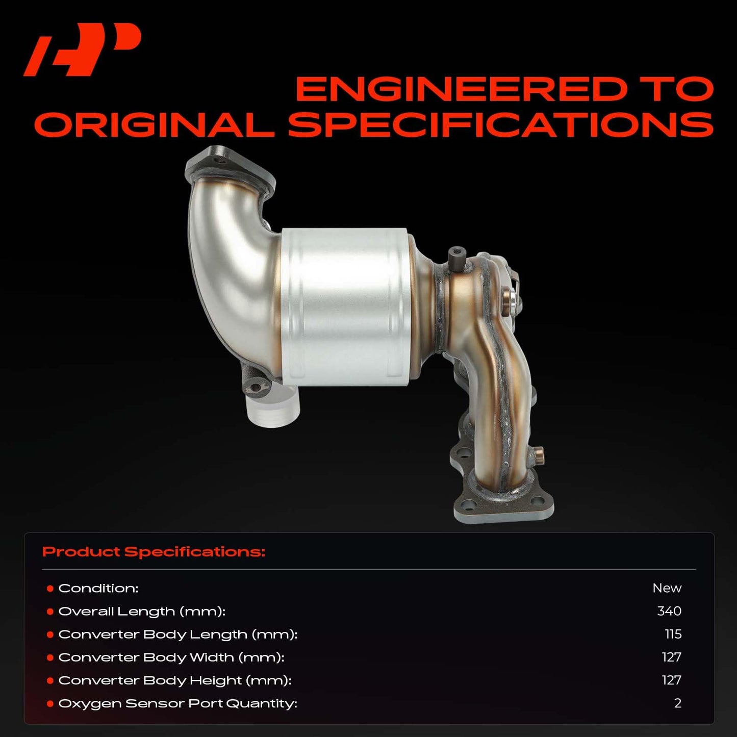 A-Premium Exhaust Manifold Catalytic Converter with Gasket Kit Direct-Fit Compatible with Hyundai Sonata 2015-2019 2.4L & Kia Optima 2016-2020 2.4L, E.P.A. Compliant, Replace# 285102GAV0