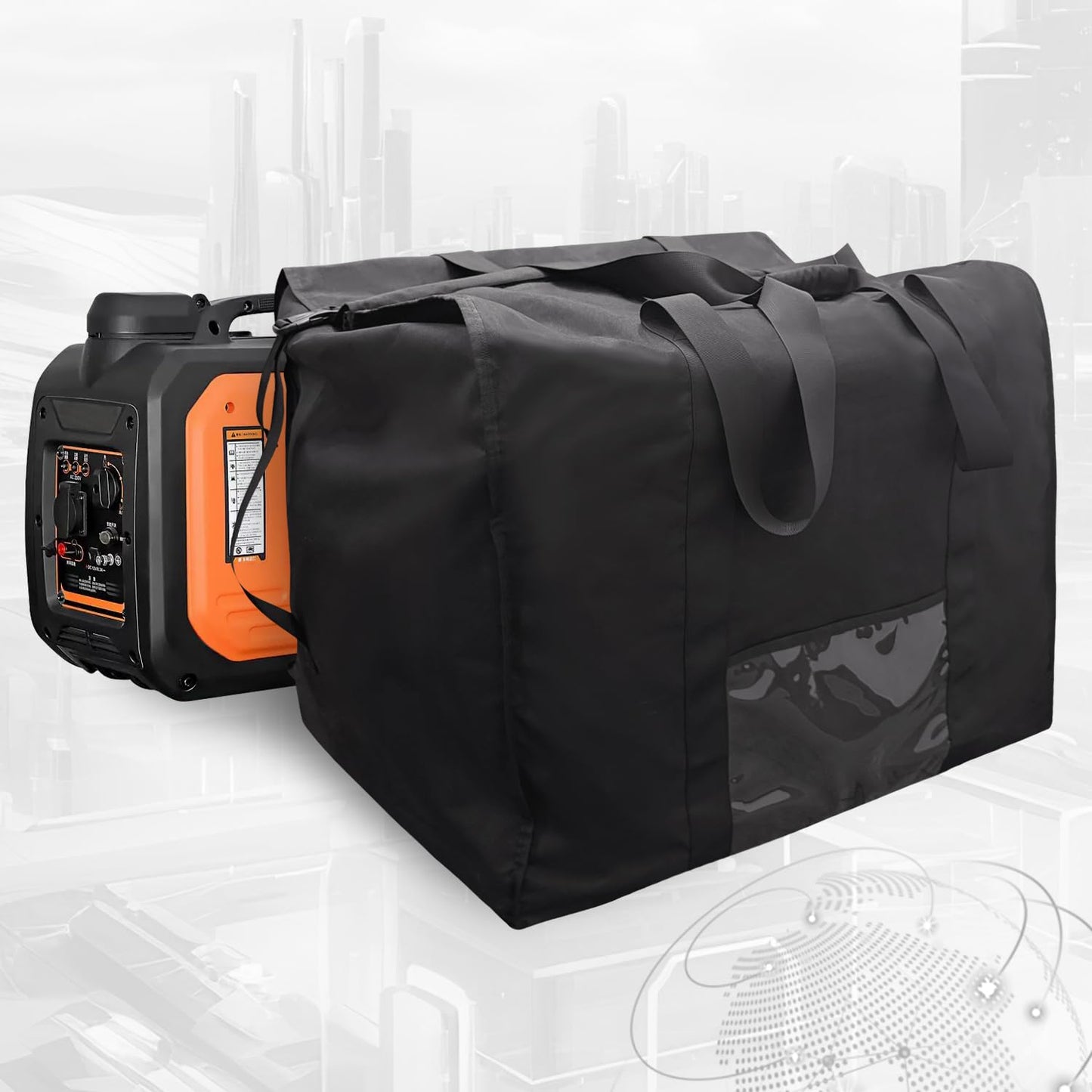 TINGMHUA Military-Grade Faraday Bag for Computer Towers & Large Generators for Electronics & Solar Pannels - Faraday Bag for Generator
