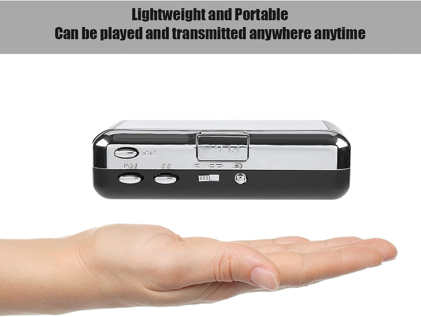 Cassette Cassette MP3 Portable Player Recorder Converter, Tape to Converter Convert Tapes to Digital Files via USB