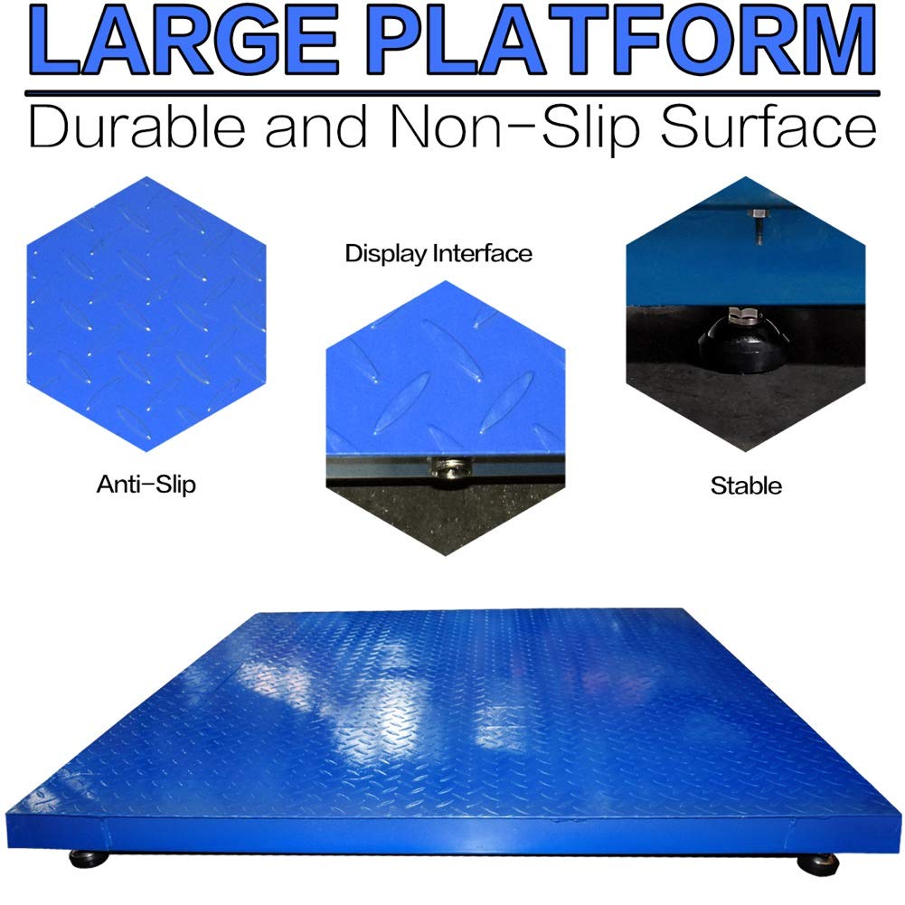 Industrial Floor Scale, 60" x 60", 10000LB/1LB, PEC Focus on Industry for 60 Years