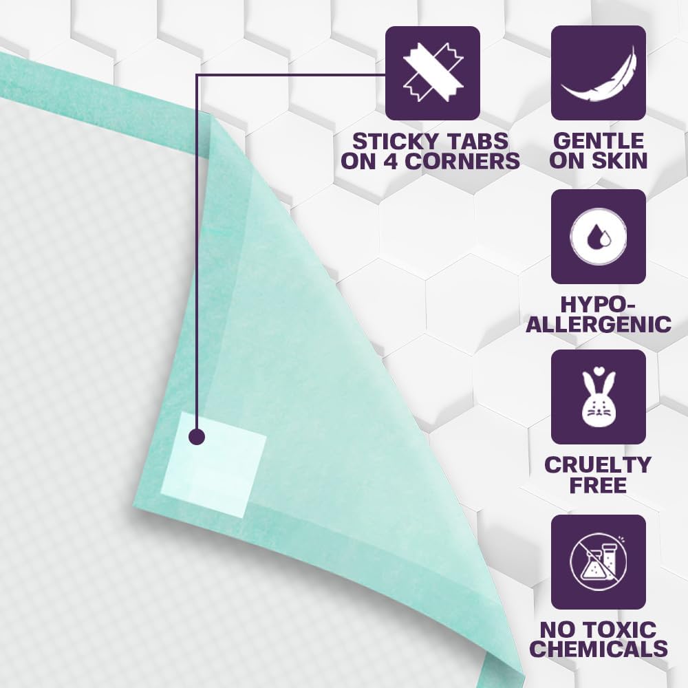 Regine Switzerland Disposable Bed Pads - Super Absorbent & Waterproof | 17 x 24 Inches (100 Count)