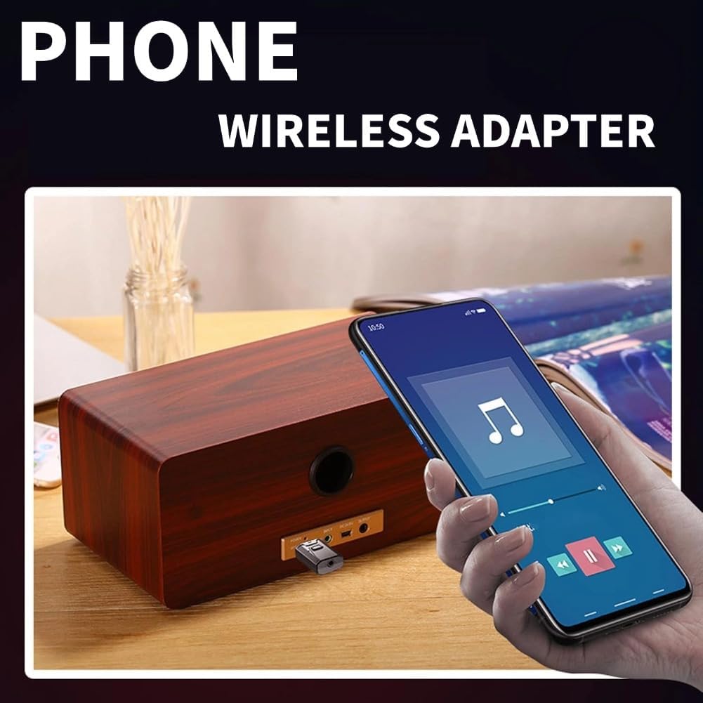GAHQB 5.0 USB Bluetooth Transmitter for TV with Clear Sound Quality Plug and Play Stable, Bluetooth Adapter