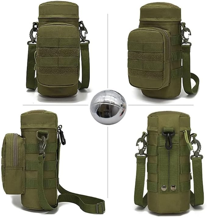 Bocce Ball Bag for 90mm 84mm 73mm 3 Bocce Game,Multifunctional, Zip Design, Powerful. Size: 27 x 12 x 12 cm、