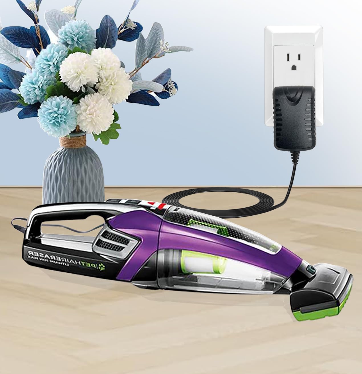 Replacement Charger for Bissell Pet Hair Eraser 2390 2390A 23903 2284 2284W 14.4V Lithium Ion Cordless Hand Vacuum 1614206 ZD5F230030US