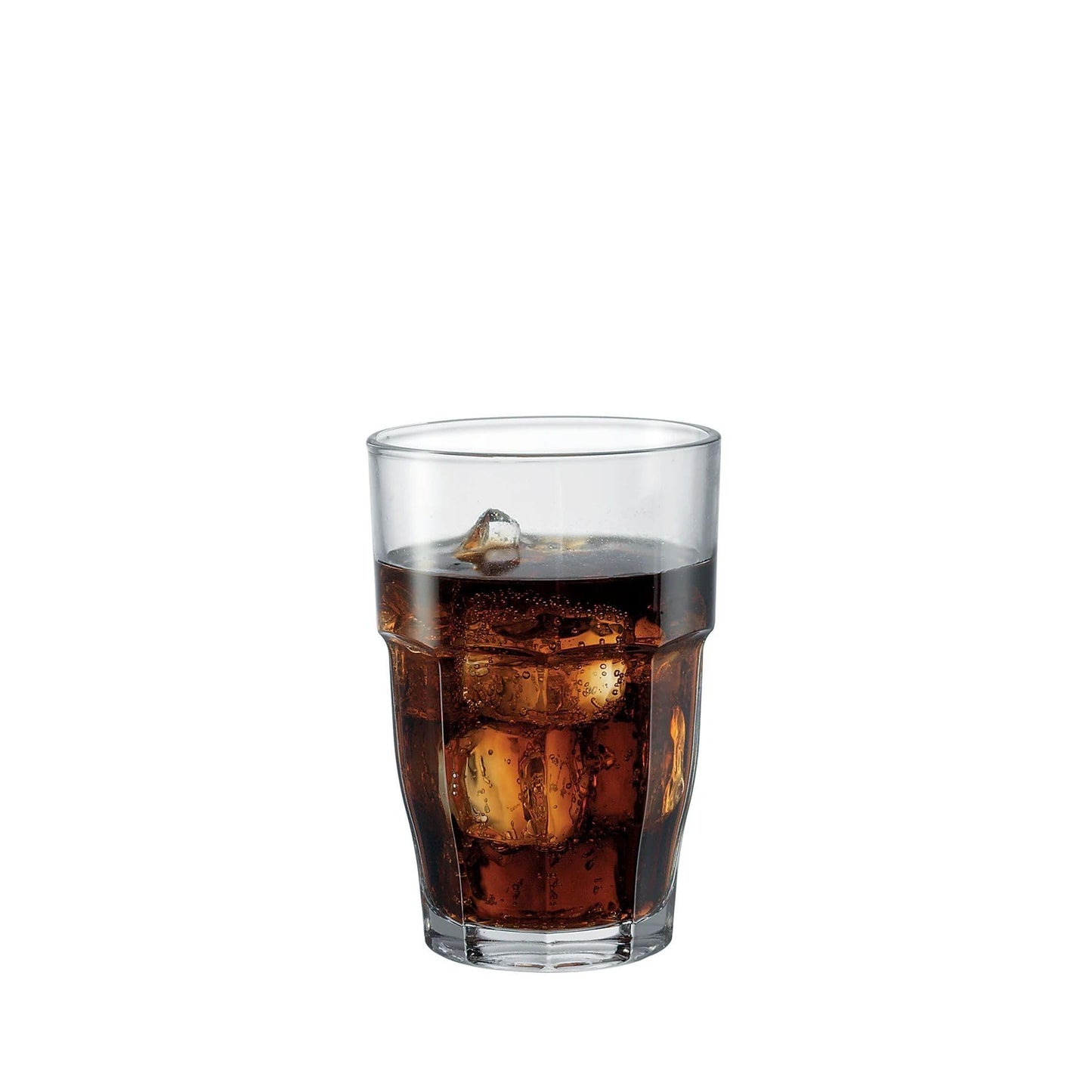 Bormioli Rocco Rock Bar 16.25 oz. Cooler Stackable Tempered Beverage Glasses for Cold Drinks, Water, and Cocktails, Set of 6, Clear