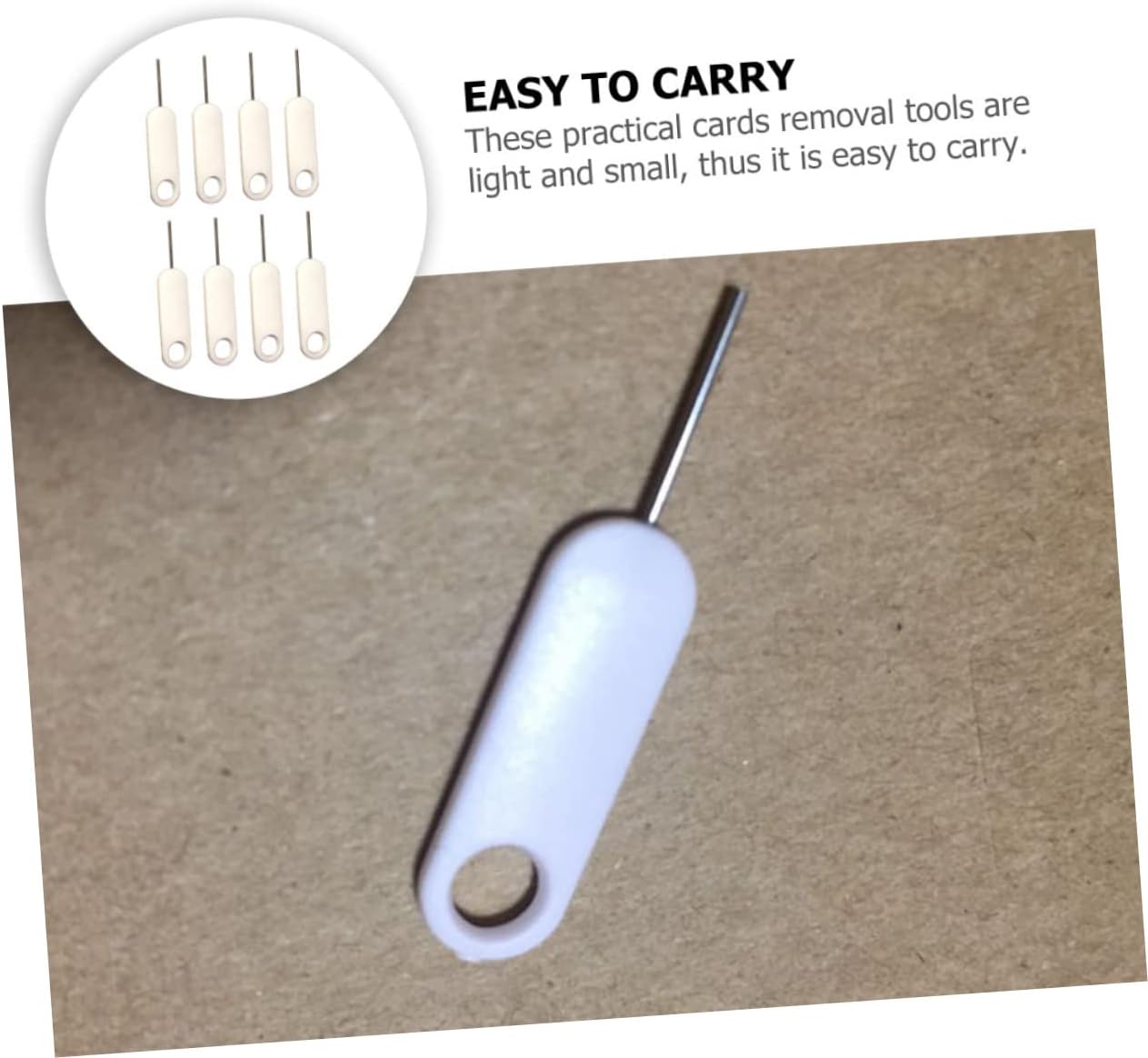 20pcs DOITOOL Sim Card Ejector Tool for Smartphones Easy Sim Tray Extraction Needles for All Mobile Devices Practical