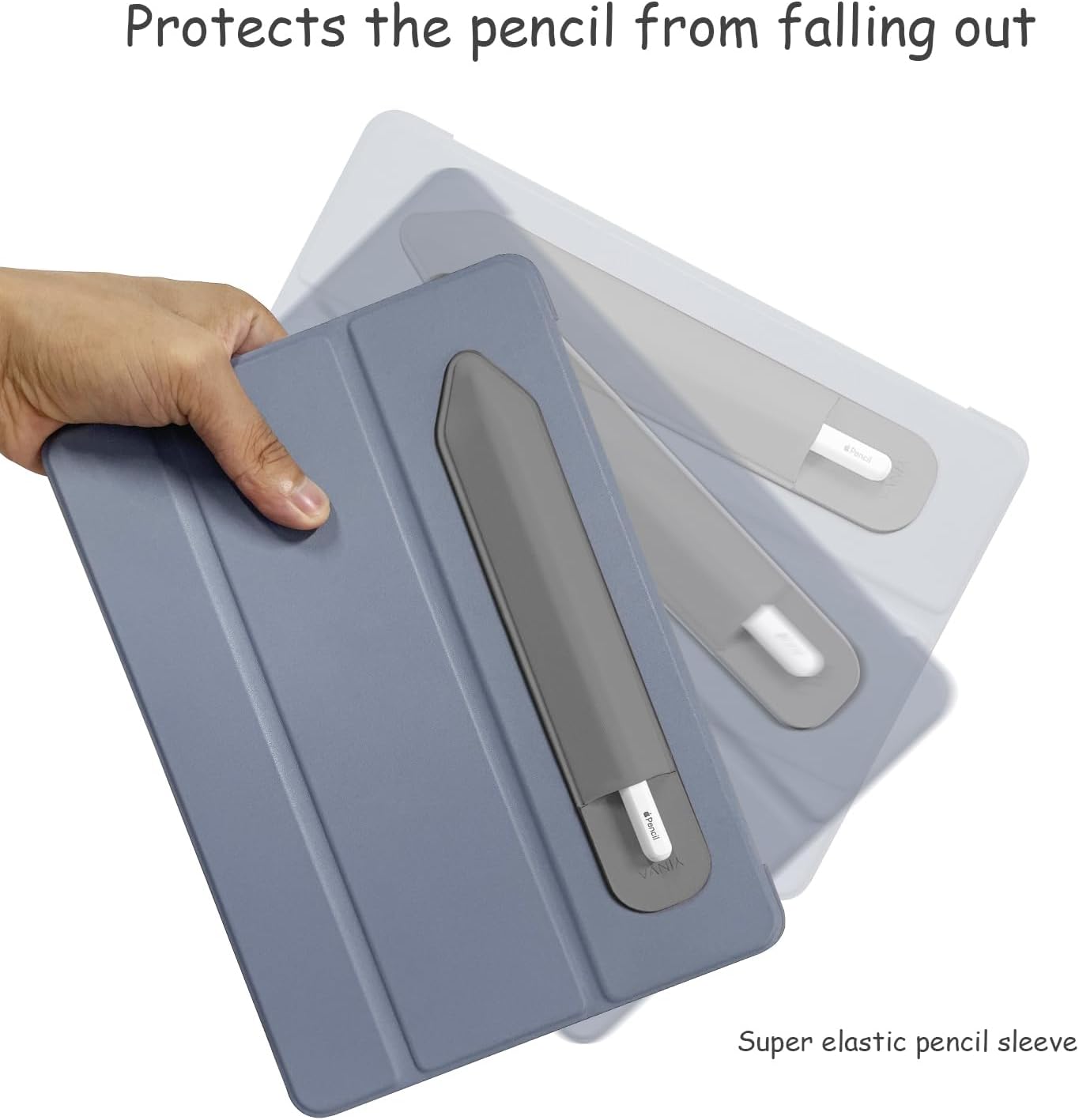 YINVA 2nd 2 1 Pencil Case Compatible with Apple Pencil Generation and Gen, Elastic Pencil Pouch Case Accessories Design