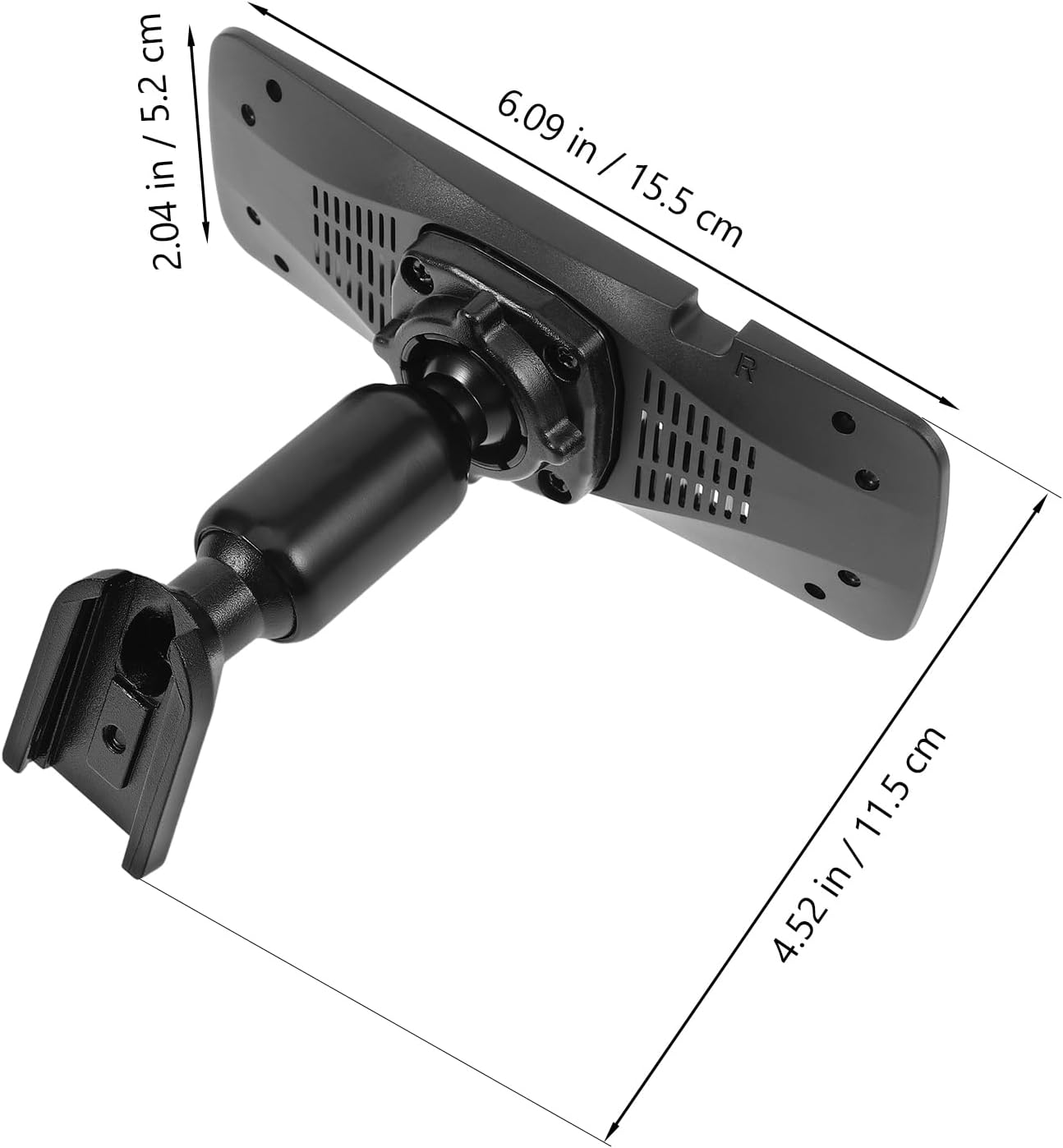 Gatuida Black ABS Rear View Mirror Dash Cam Mounting Kit for Backup Cameras