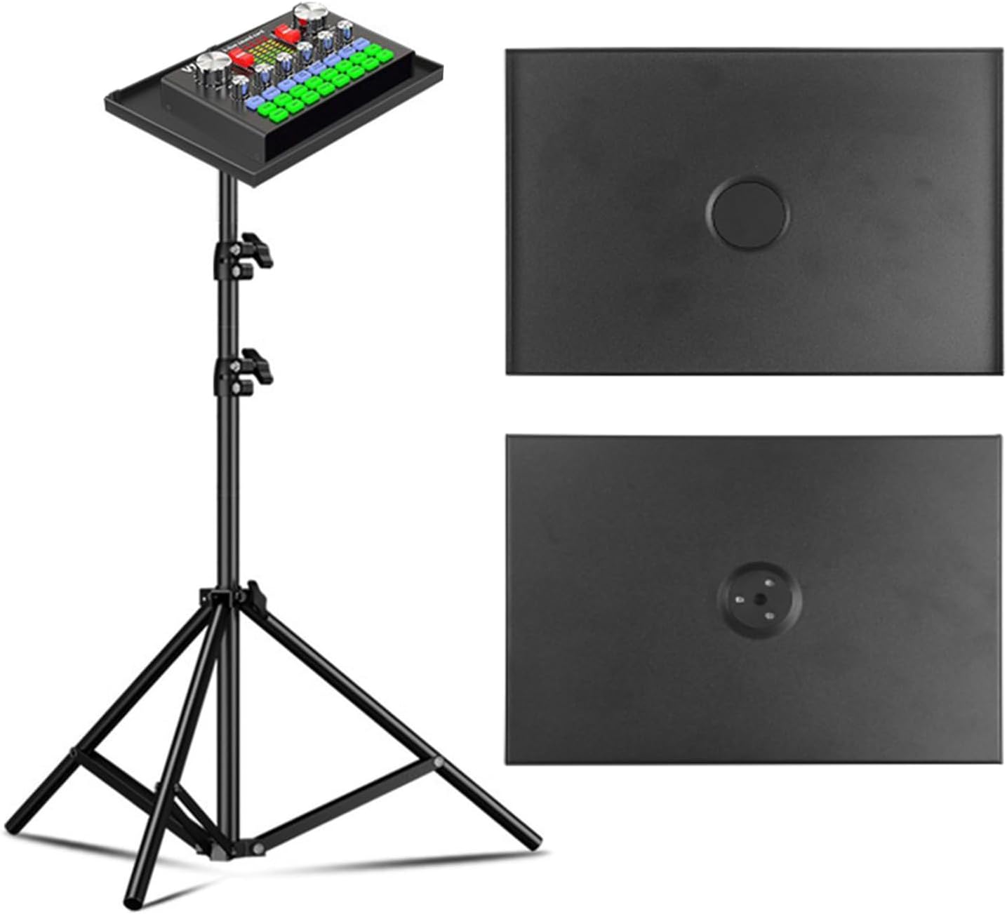 ZUDILYO 1/4" 9.84x7.08 Inch Projector Tray Laptop Tray Platform Holder Pallet for Screw Tripod Stand for Office, Home