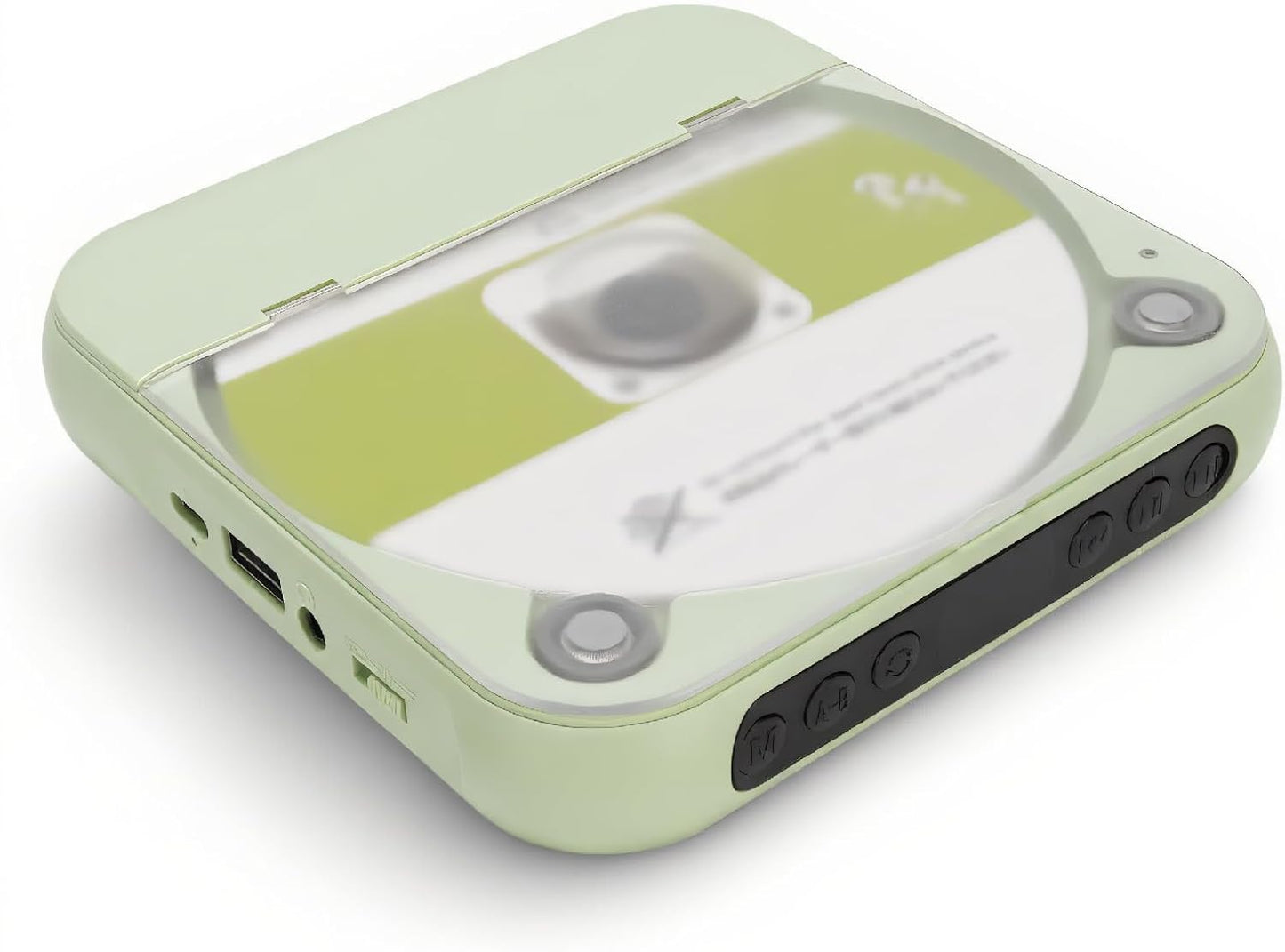 FAUOSWUK MP3 Portable CD Player cd Player Small Wall CD Players for Home with Speakers Stereo Sound, Rechargeable
