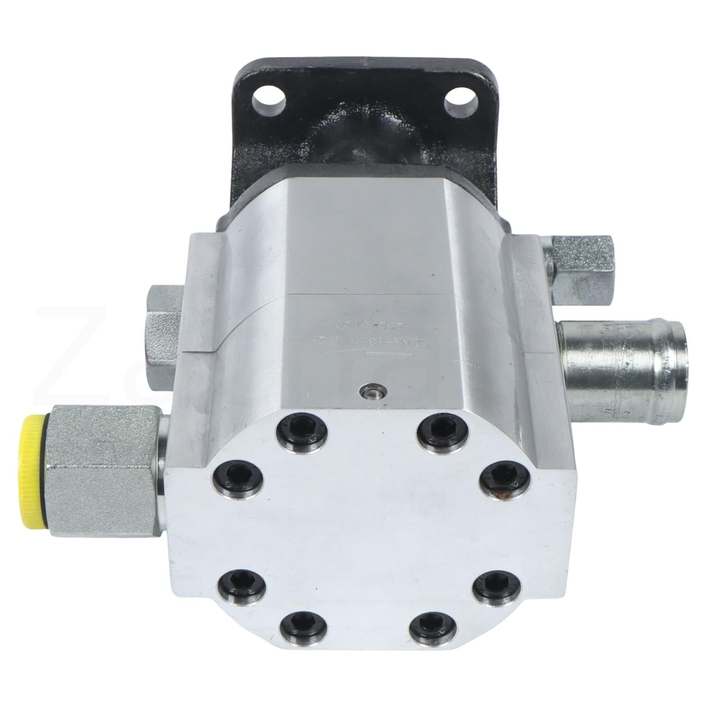 Zachager Hydraulic Log Splitter Pump Kit - 16 GPM 2-stage pump, coupler, mount and hardware - 1" inlet, 1/2" NPT outlet, 3600RPM, 4000 PSI, for small engine log splitters