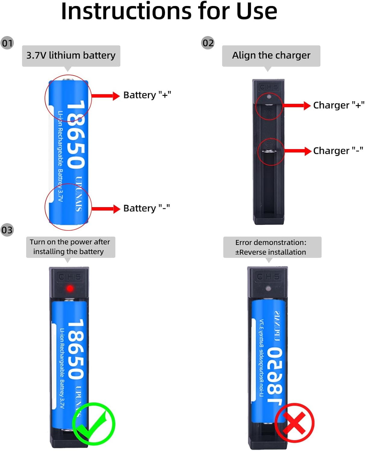 WANGDAJIEDIAN 18650 18650 20700 10440 14500 18500 16340 17500 Battery Charger, Suitable for Lithium Battery Battery