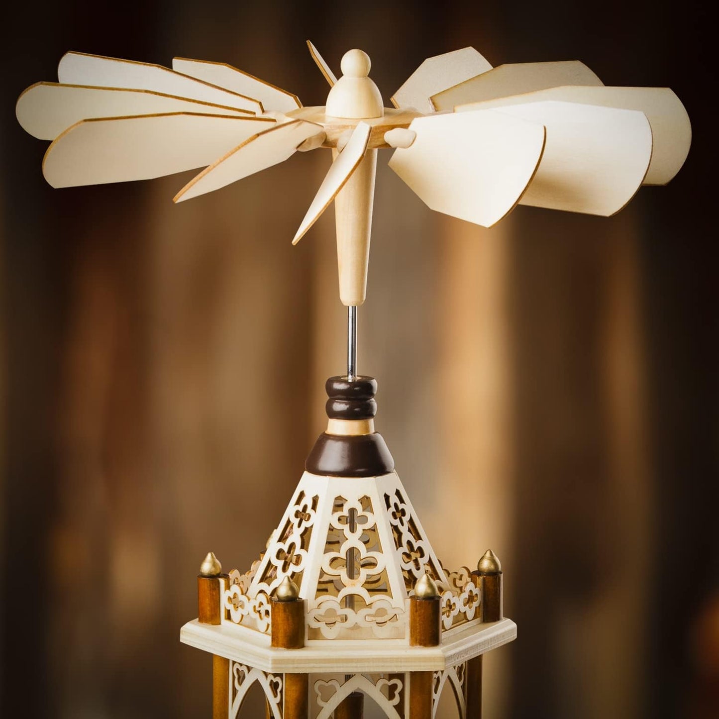 Skiennix 12-Pc Replacement Fan Blades Kit - Perfect for German Christmas Pyramid Carousels & Windmills